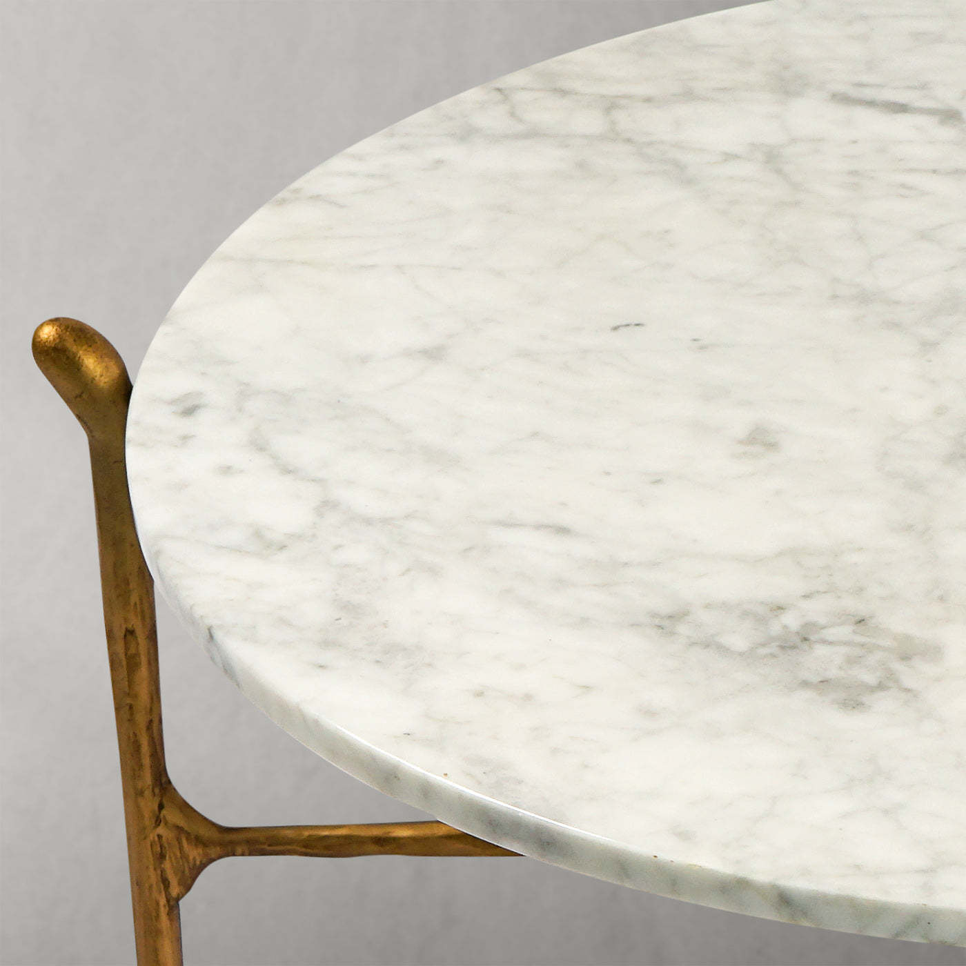 Thaddeus Round Horn Marble Coffee Table & Side Table-Fullstarlighting