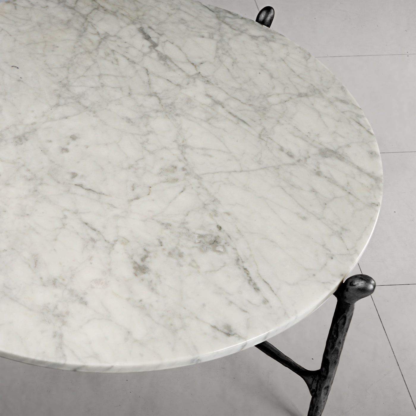 Thaddeus Round Horn Marble Coffee Table & Side Table-Fullstarlighting