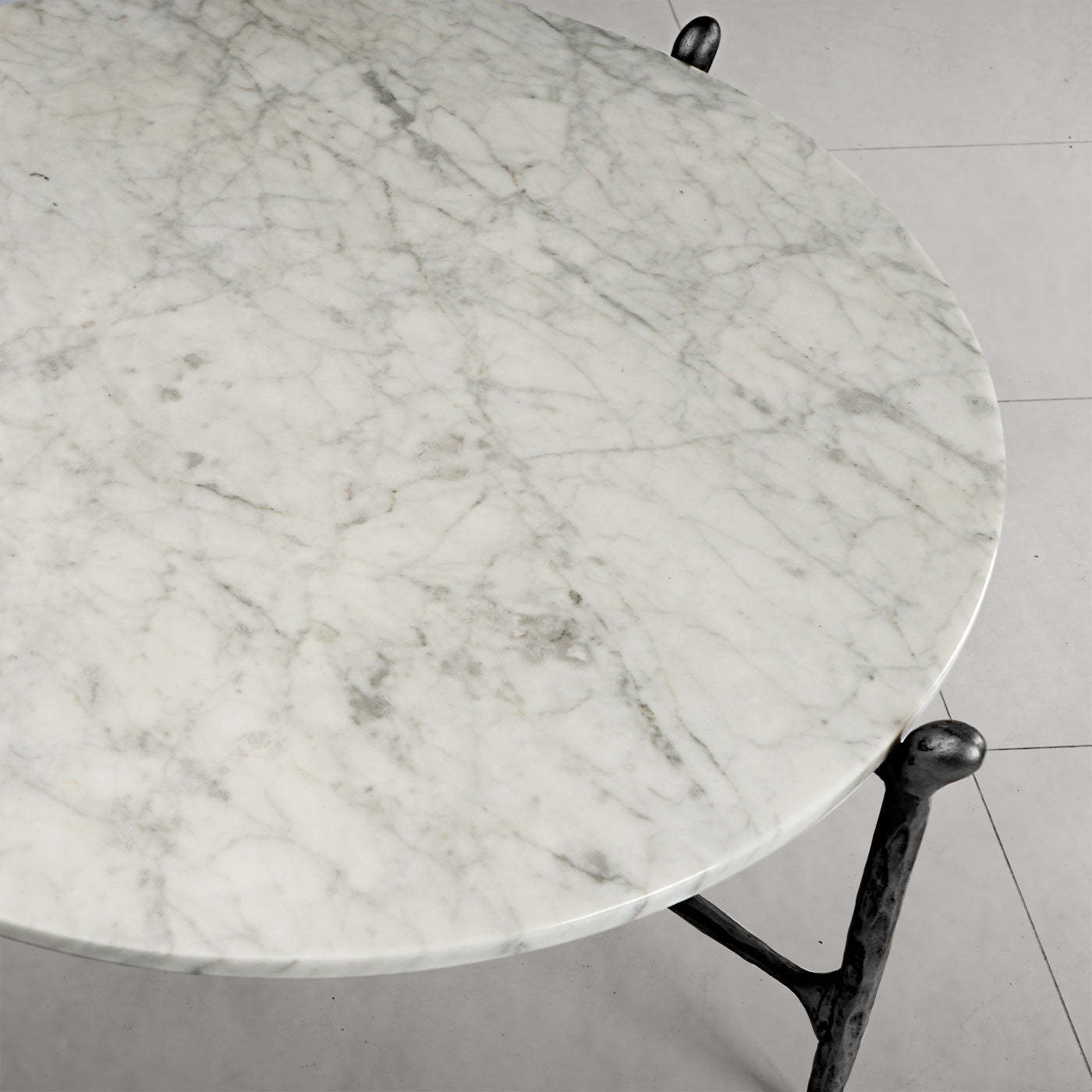 Thaddeus Round Horn Marble Coffee Table & Side Table-Fullstarlighting