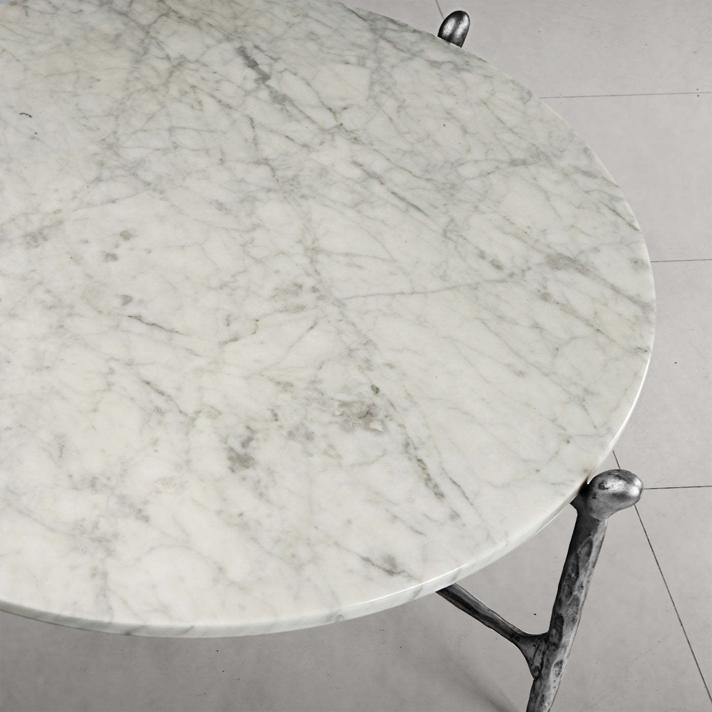 Thaddeus Round Horn Marble Coffee Table & Side Table-Fullstarlighting