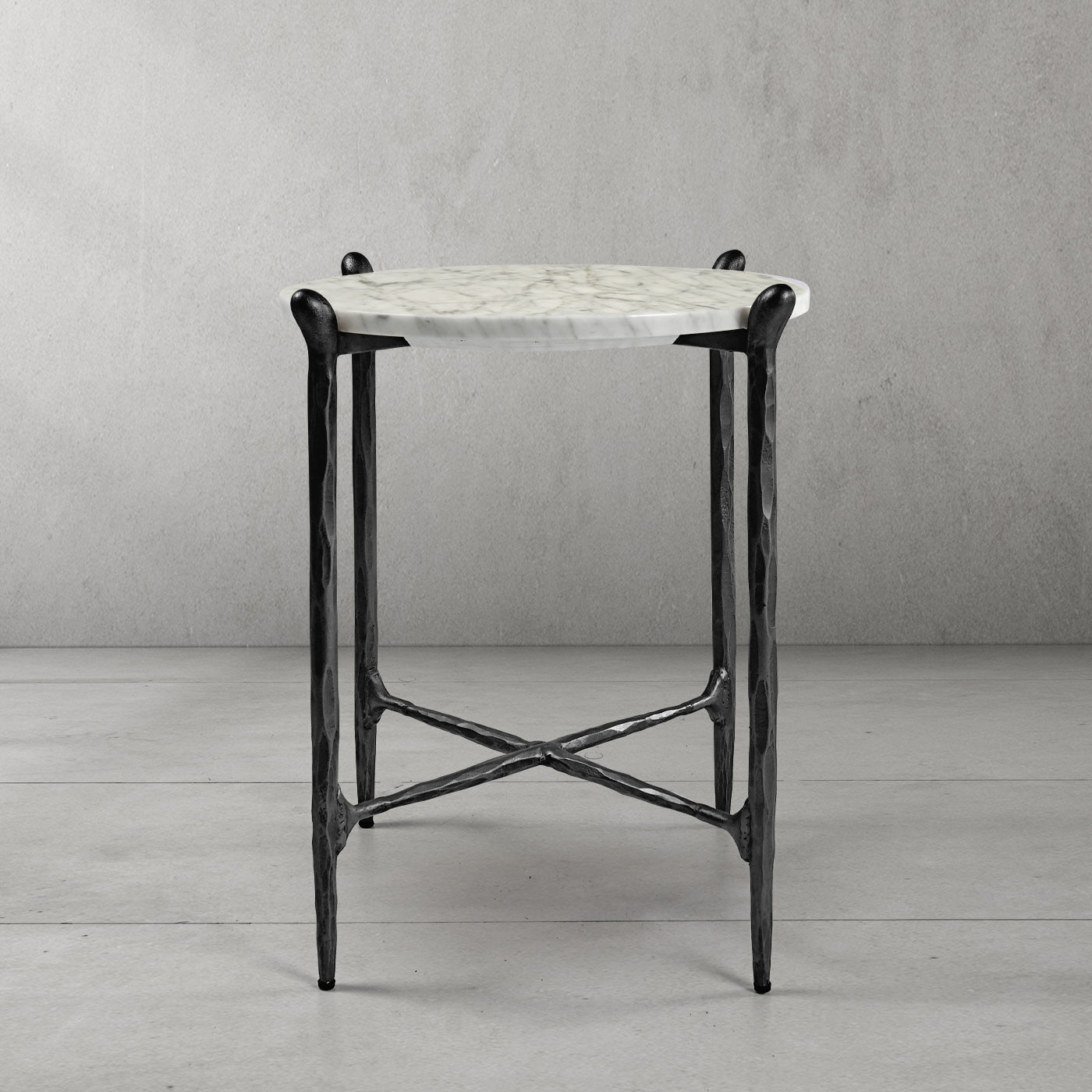 Thaddeus Round Horn Marble Coffee Table & Side Table-Fullstarlighting
