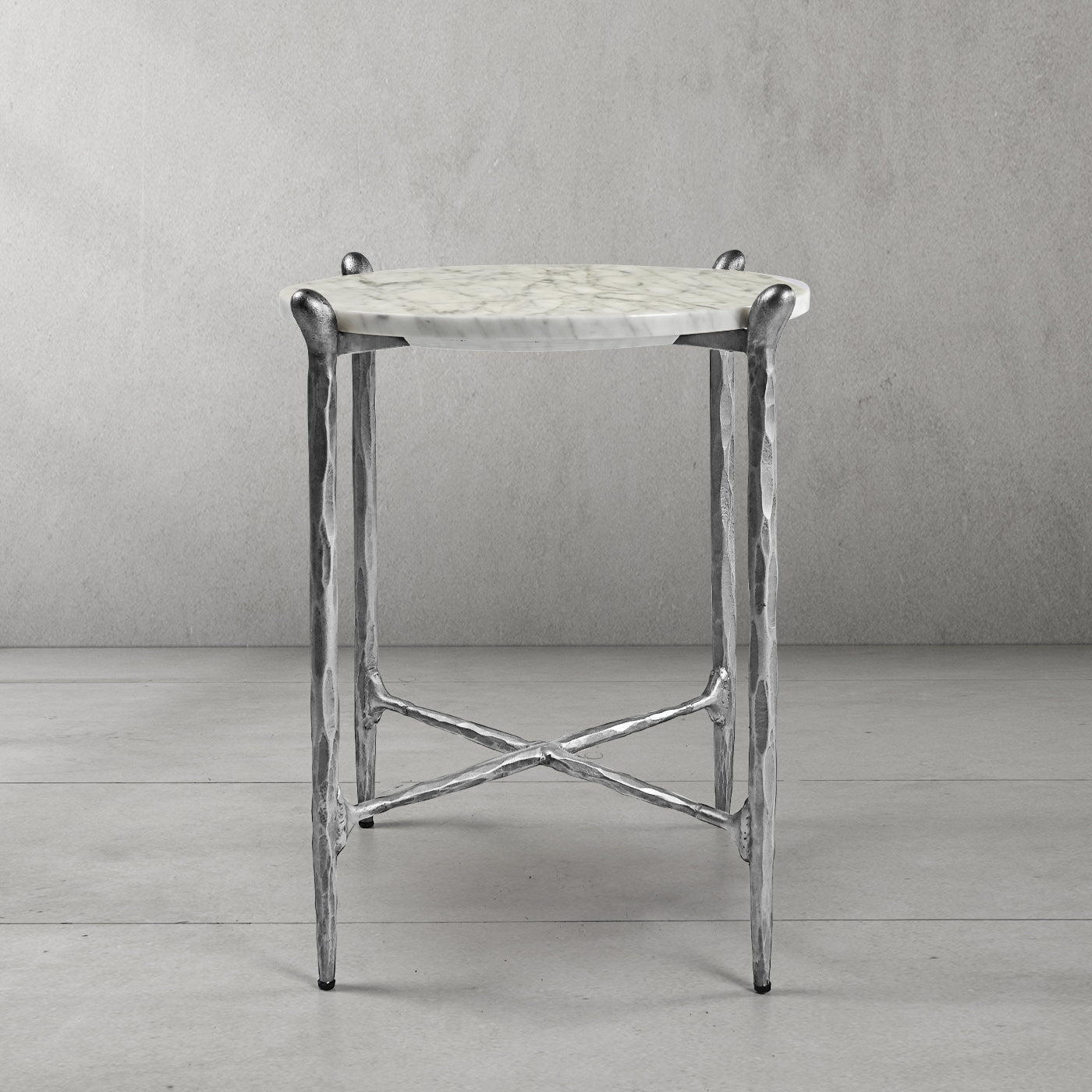 Thaddeus Round Horn Marble Coffee Table & Side Table-Fullstarlighting