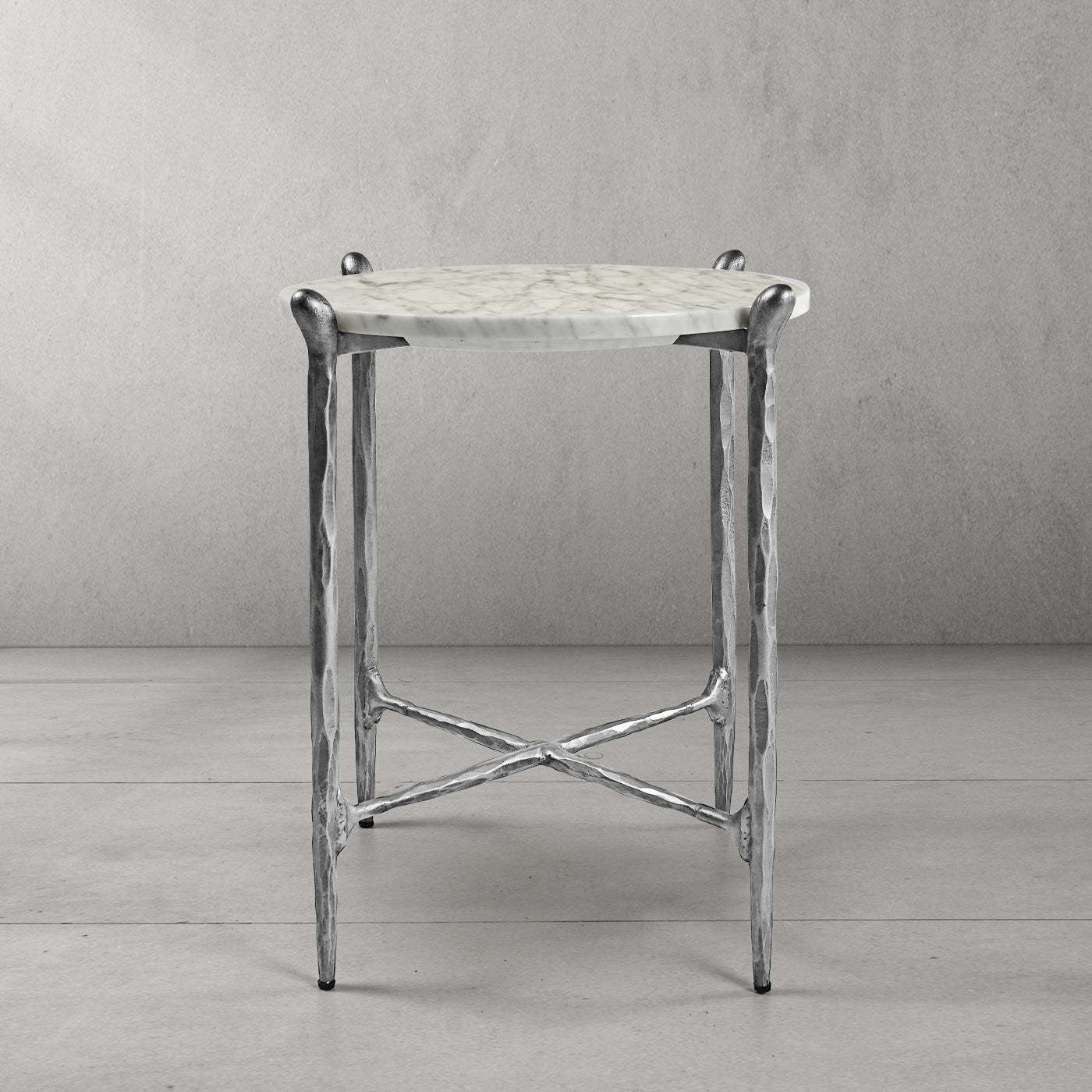 Thaddeus Round Horn Marble Coffee Table & Side Table-Fullstarlighting