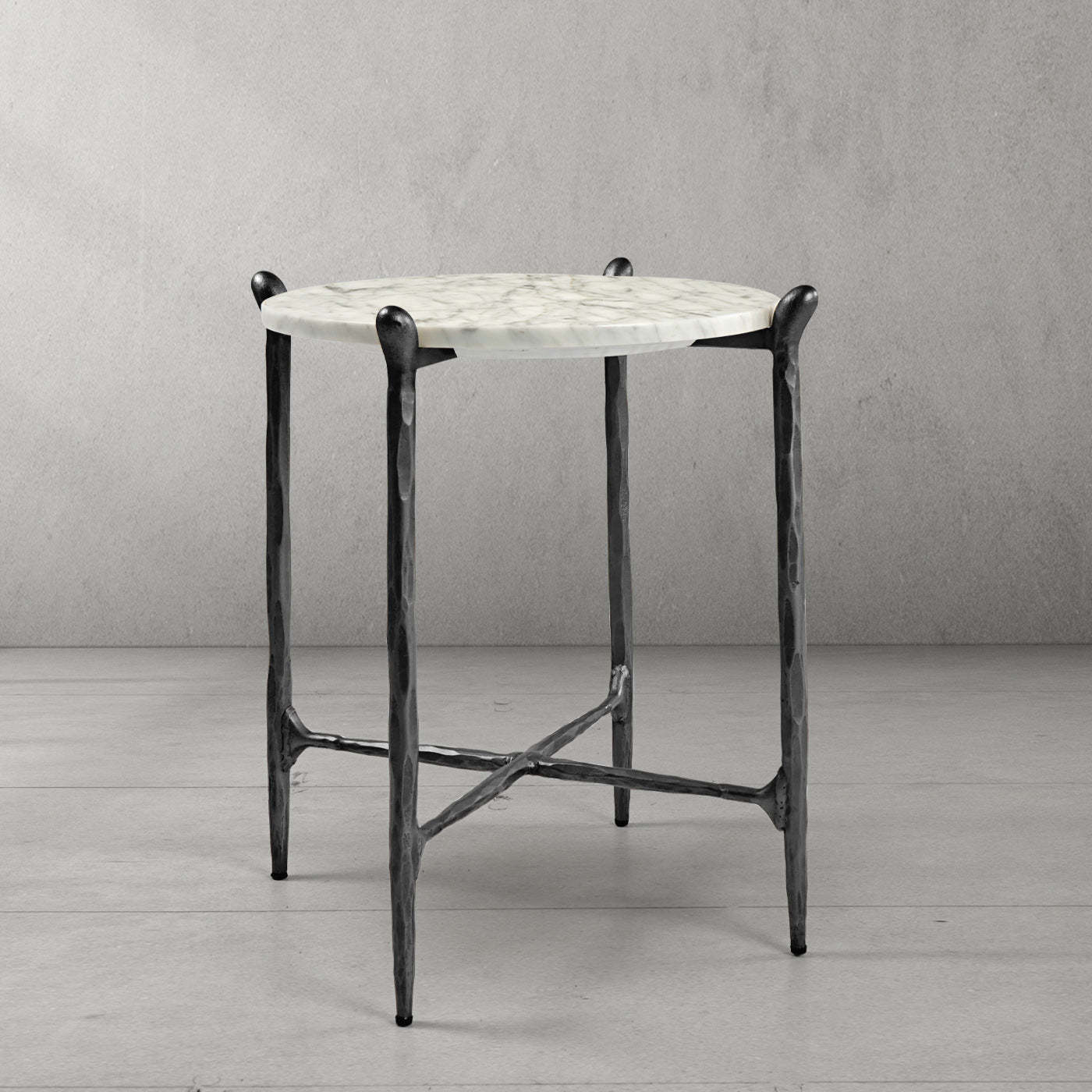 Thaddeus Round Horn Marble Coffee Table & Side Table-Fullstarlighting