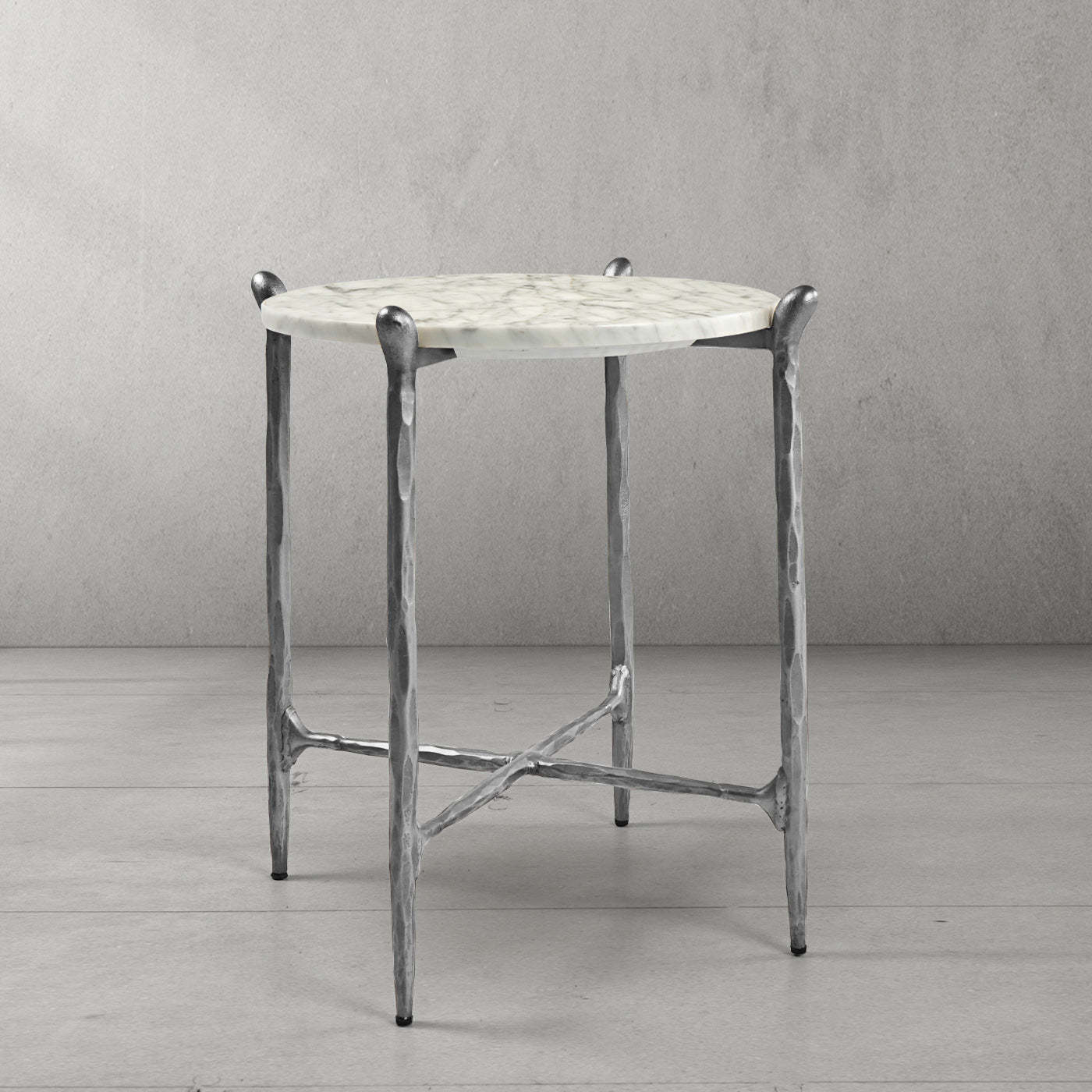 Thaddeus Round Horn Marble Coffee Table & Side Table-Fullstarlighting