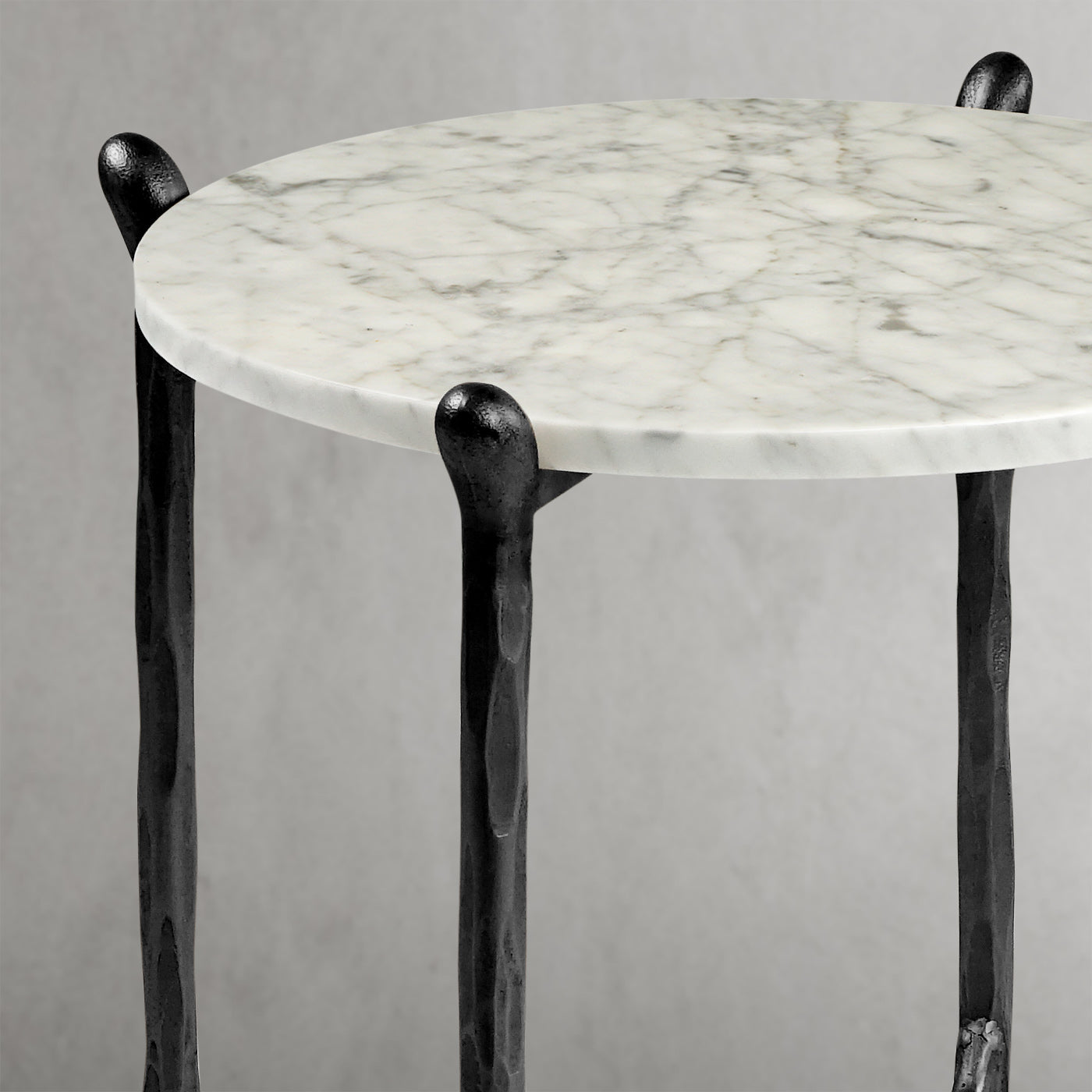 Thaddeus Round Horn Marble Coffee Table & Side Table-Fullstarlighting