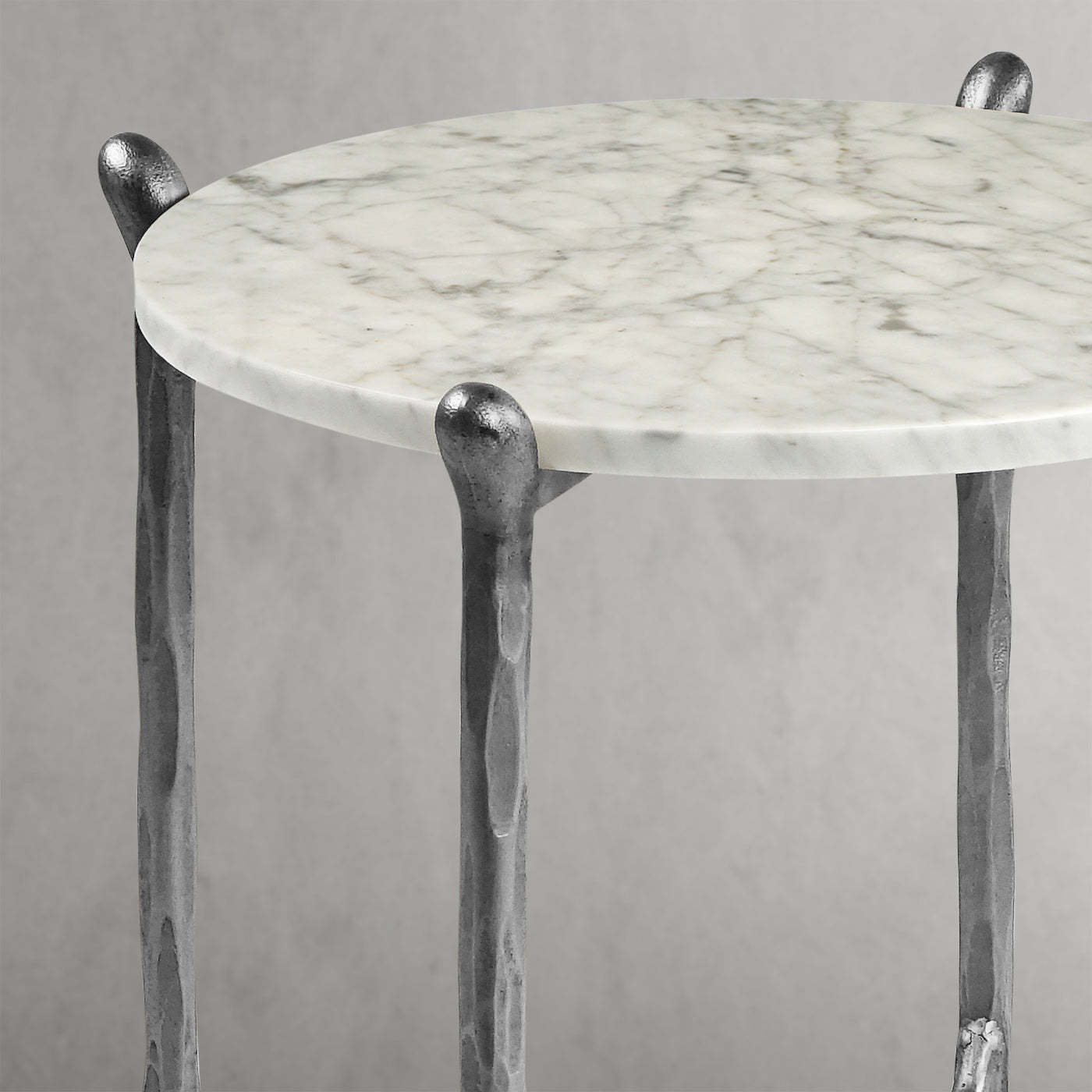 Thaddeus Round Horn Marble Coffee Table & Side Table-Fullstarlighting