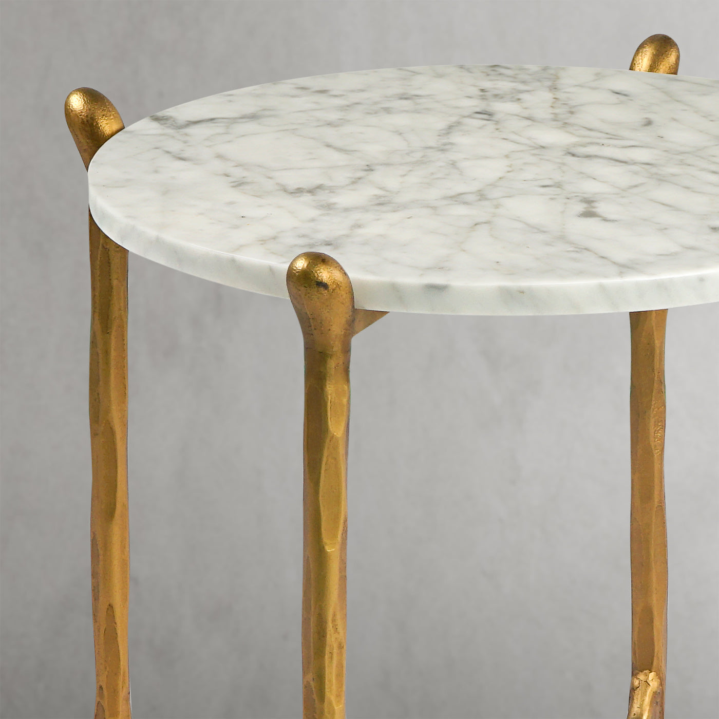 Thaddeus Round Horn Marble Coffee Table & Side Table-Fullstarlighting