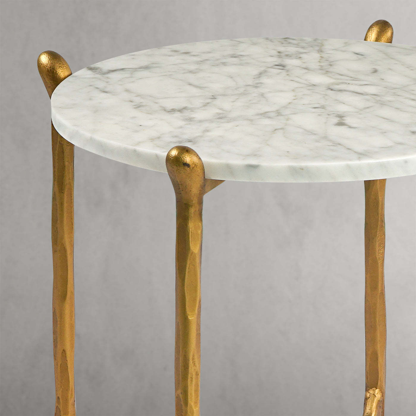 Thaddeus Round Horn Marble Coffee Table & Side Table-Fullstarlighting