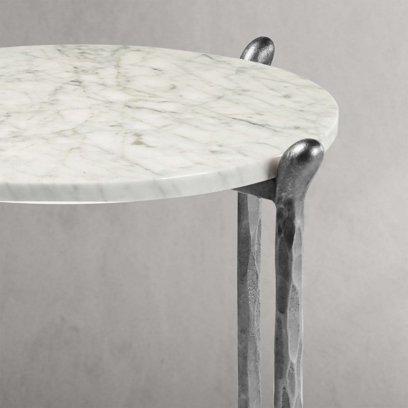 Thaddeus Round Horn Marble Coffee Table & Side Table-Fullstarlighting