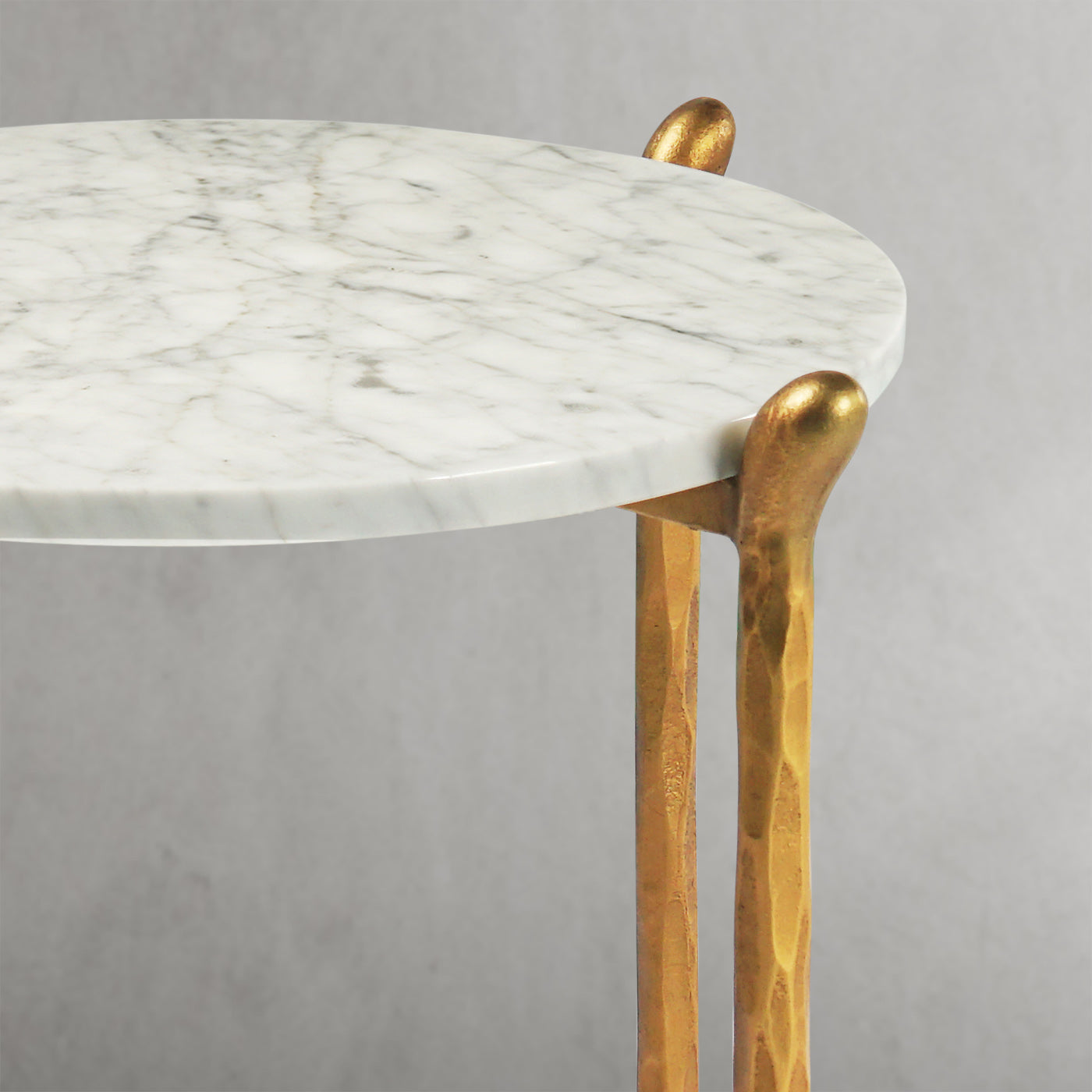 Thaddeus Round Horn Marble Coffee Table & Side Table-Fullstarlighting