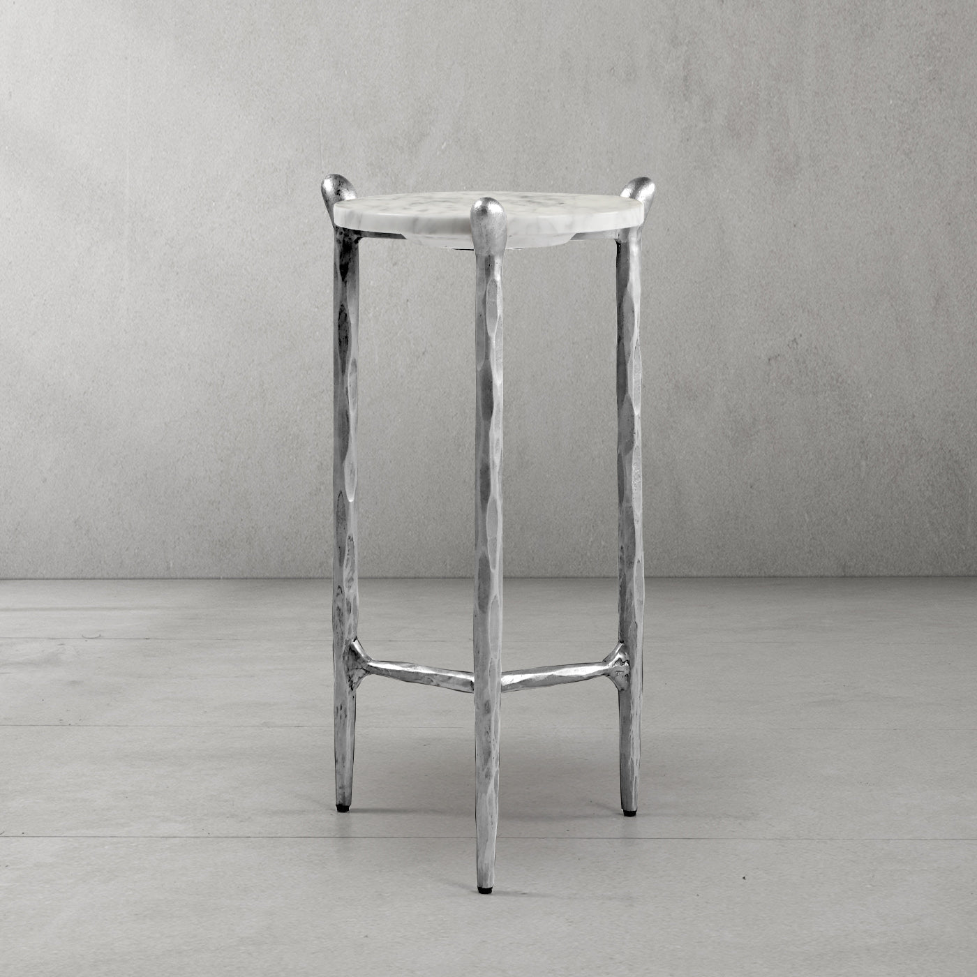Thaddeus Round Horn Marble Coffee Table & Side Table-Fullstarlighting