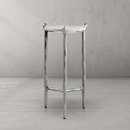 Thaddeus Round Horn Marble Coffee Table & Side Table-Fullstarlighting