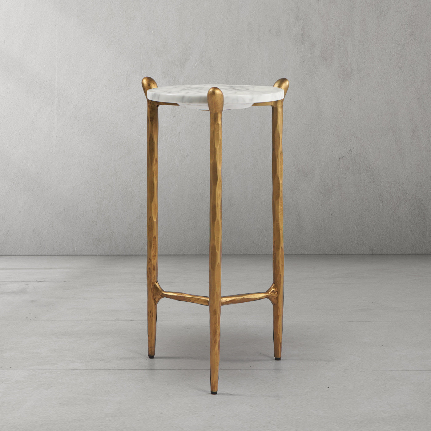 Thaddeus Round Horn Marble Coffee Table & Side Table-Fullstarlighting