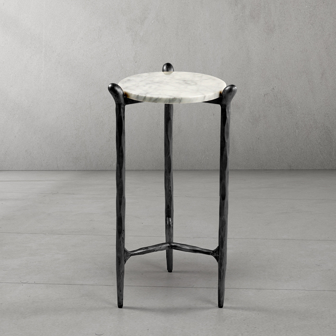 Thaddeus Round Horn Marble Coffee Table & Side Table-Fullstarlighting