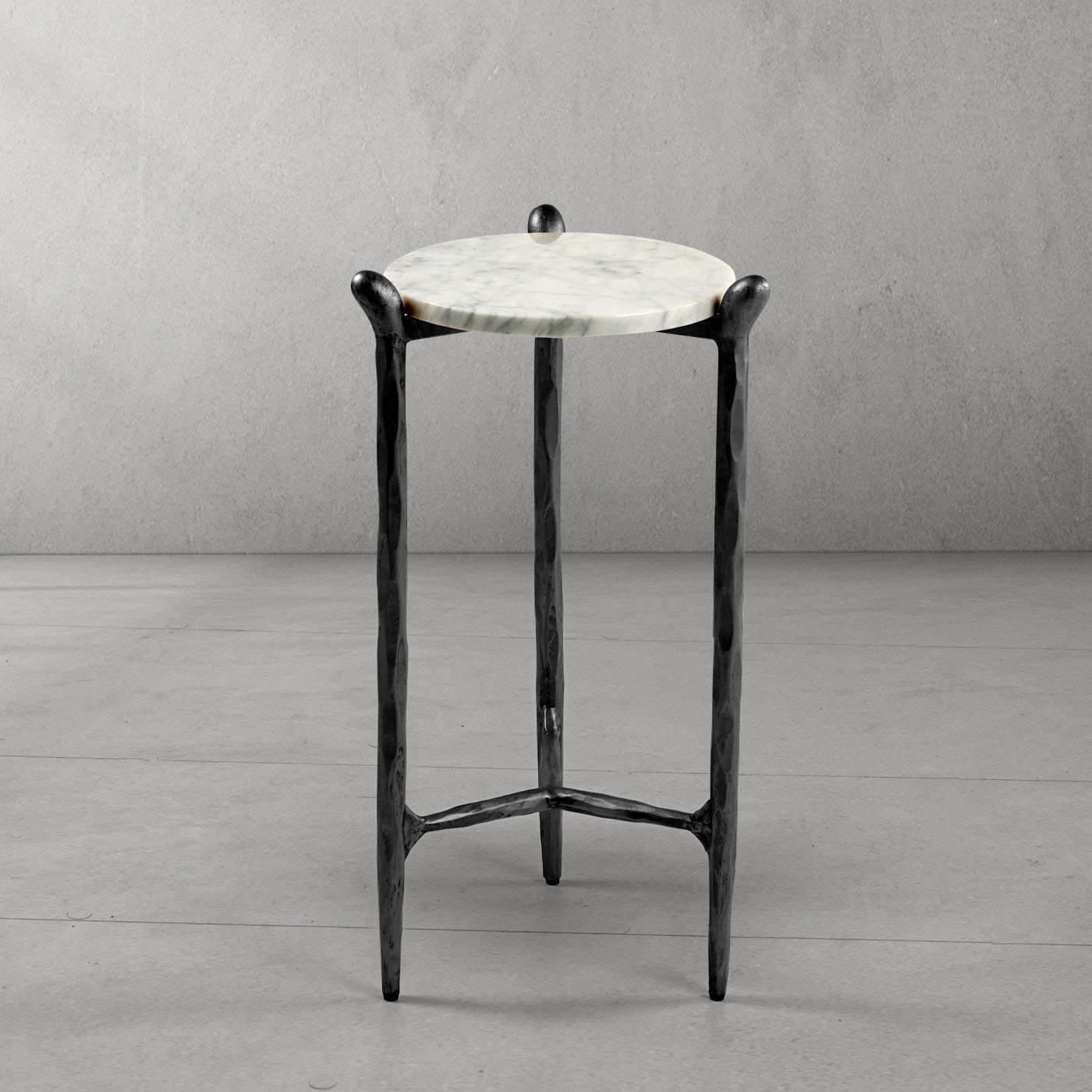 Thaddeus Round Horn Marble Coffee Table & Side Table-Fullstarlighting