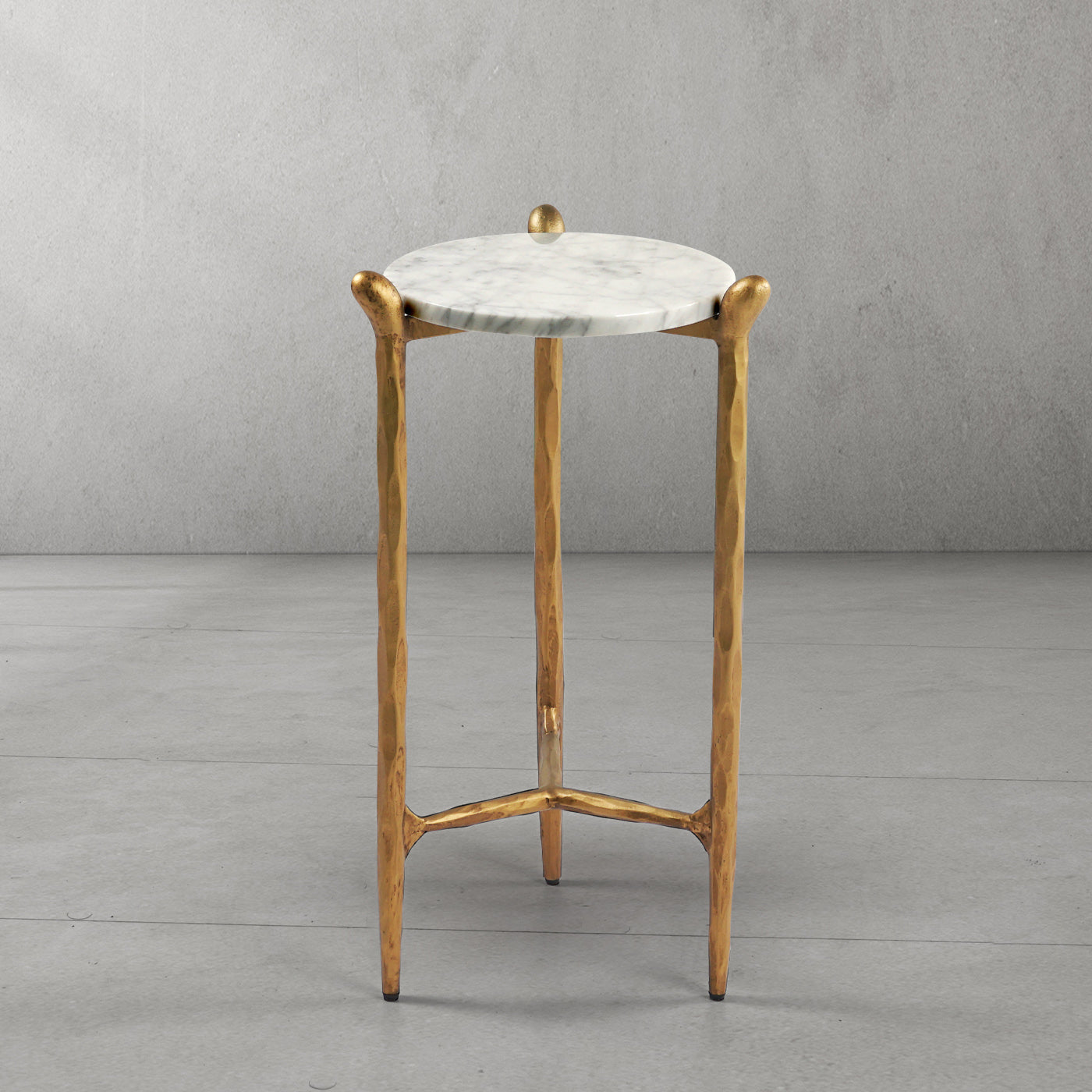 Thaddeus Round Horn Marble Coffee Table & Side Table-Fullstarlighting