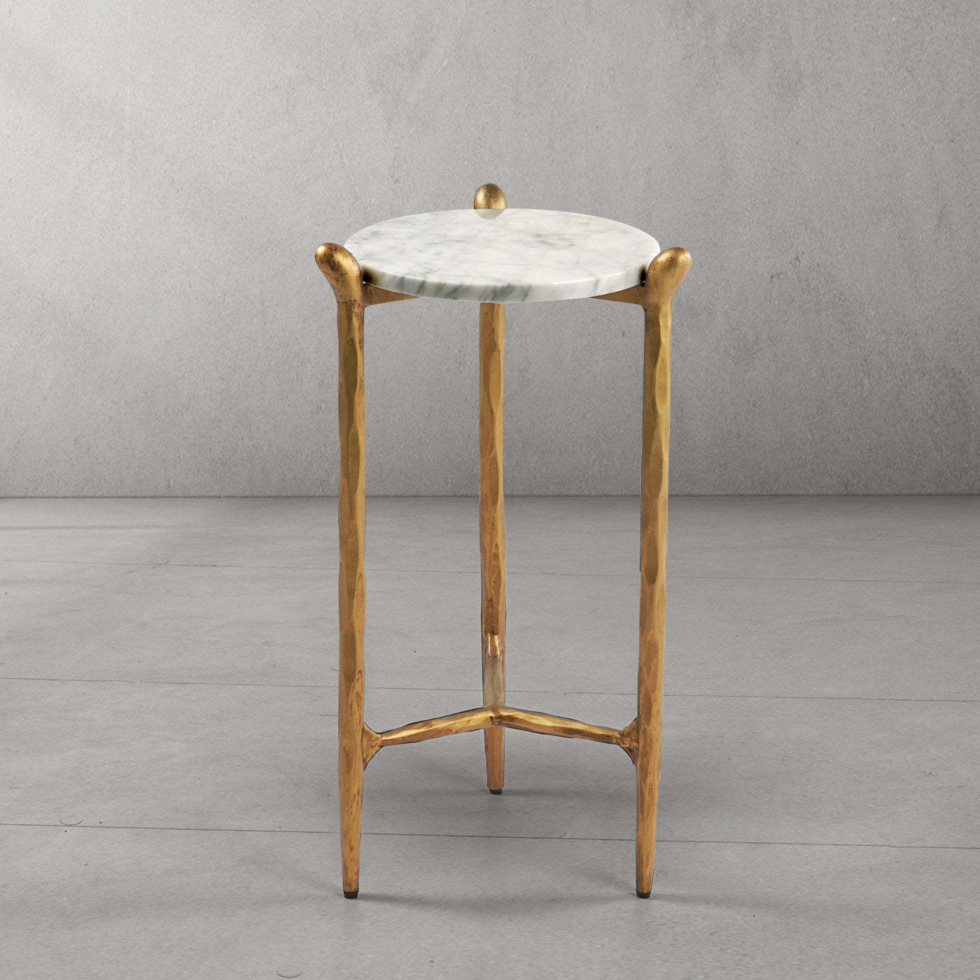 Thaddeus Round Horn Marble Coffee Table & Side Table-Fullstarlighting