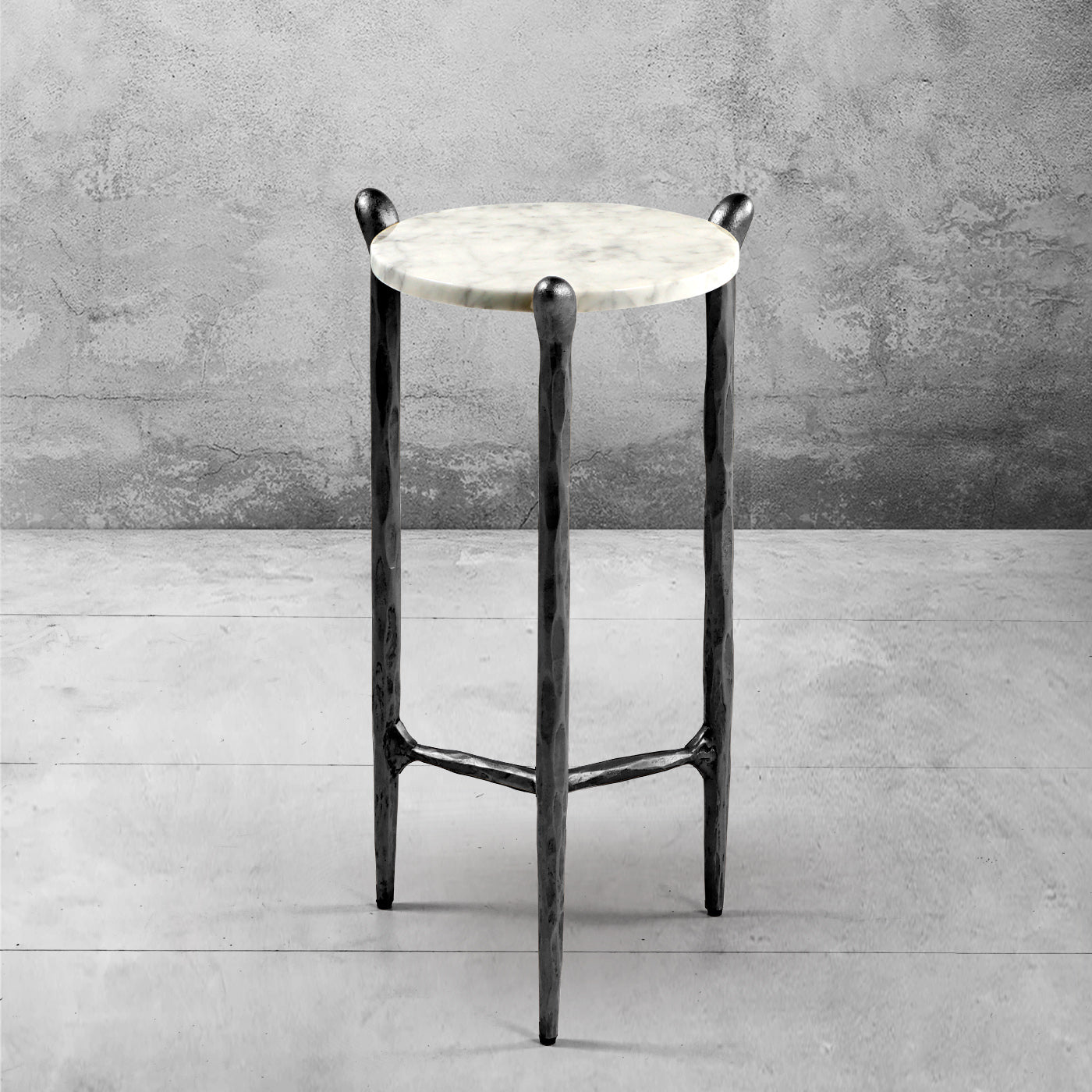 Thaddeus Round Horn Marble Coffee Table & Side Table-Fullstarlighting