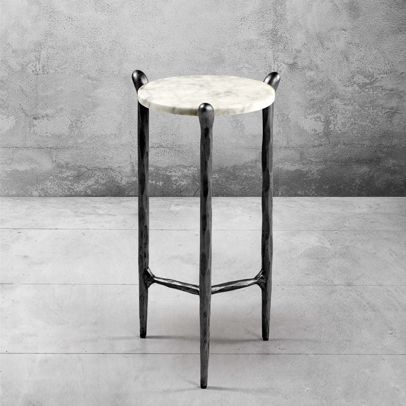 Thaddeus Round Horn Marble Coffee Table & Side Table-Fullstarlighting