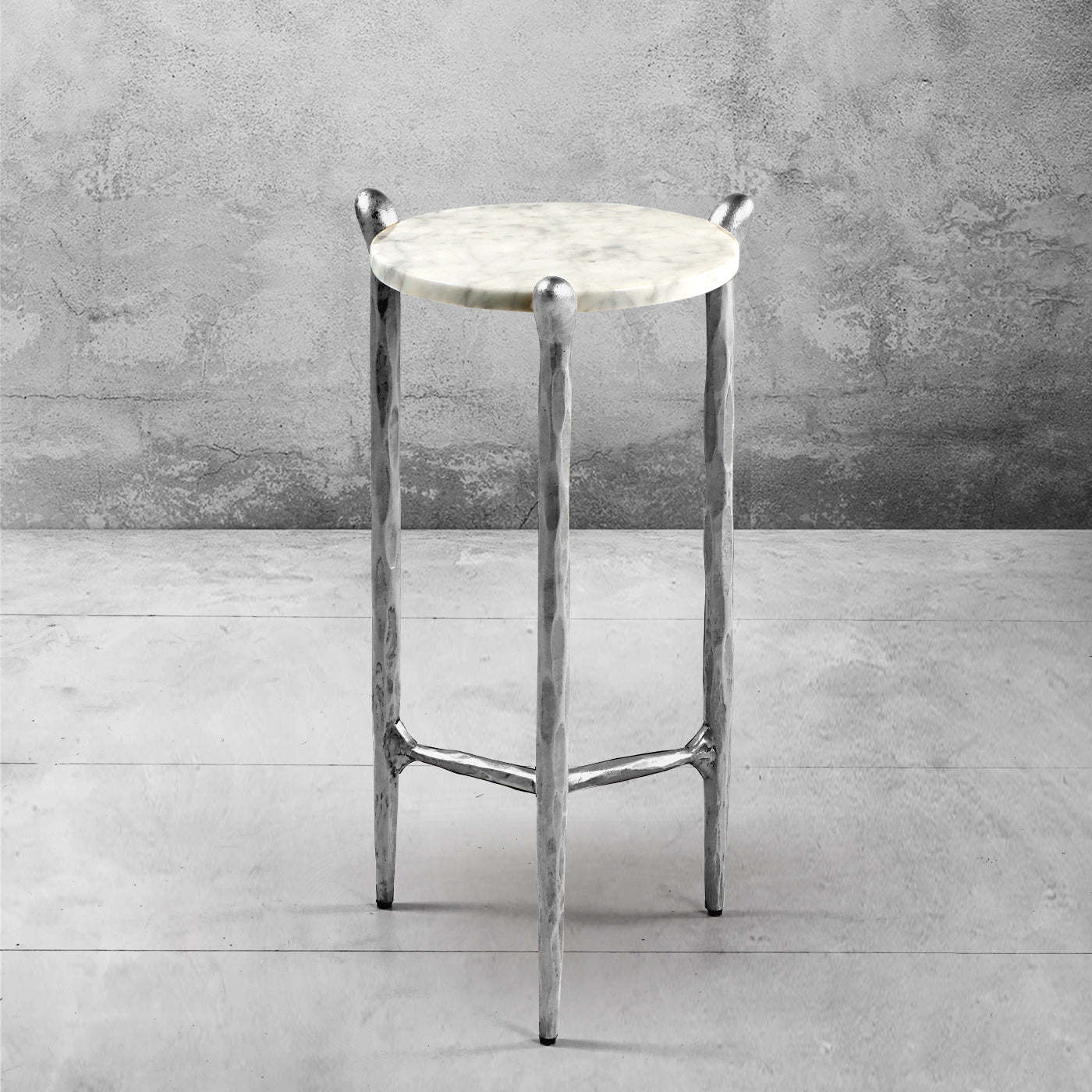 Thaddeus Round Horn Marble Coffee Table & Side Table-Fullstarlighting