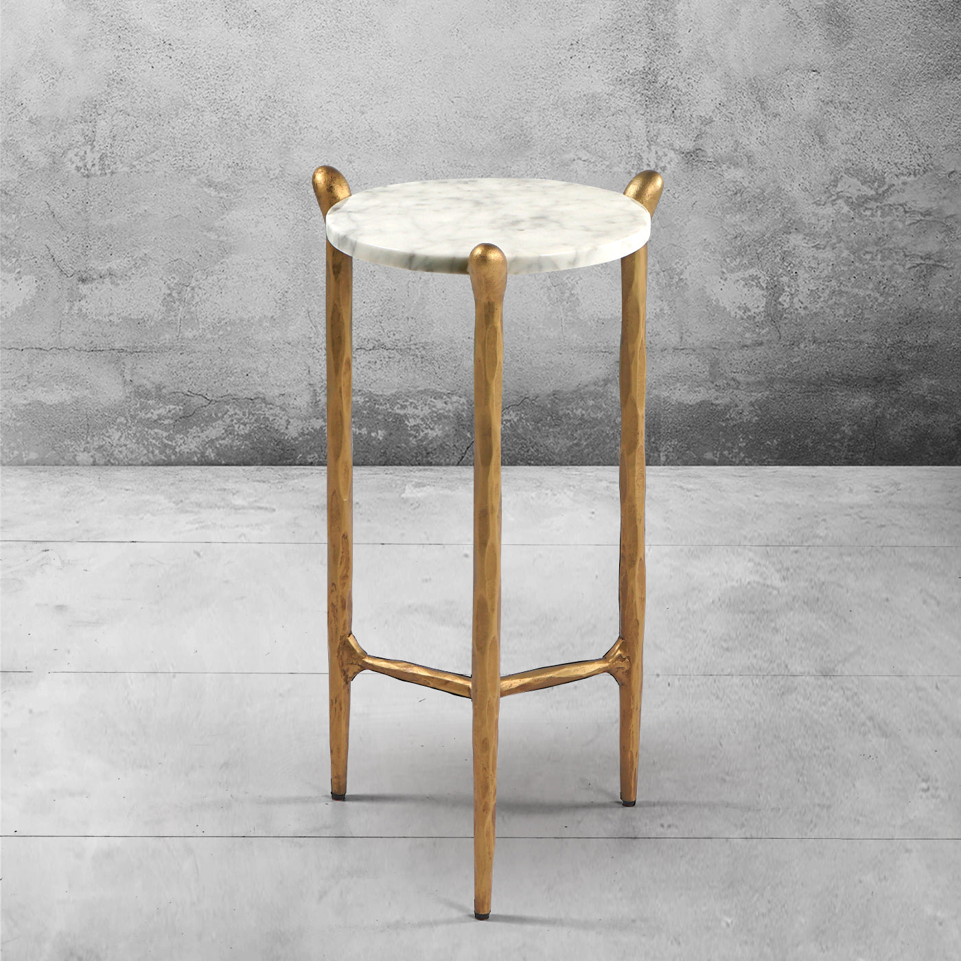 Thaddeus Round Horn Marble Coffee Table & Side Table-Fullstarlighting