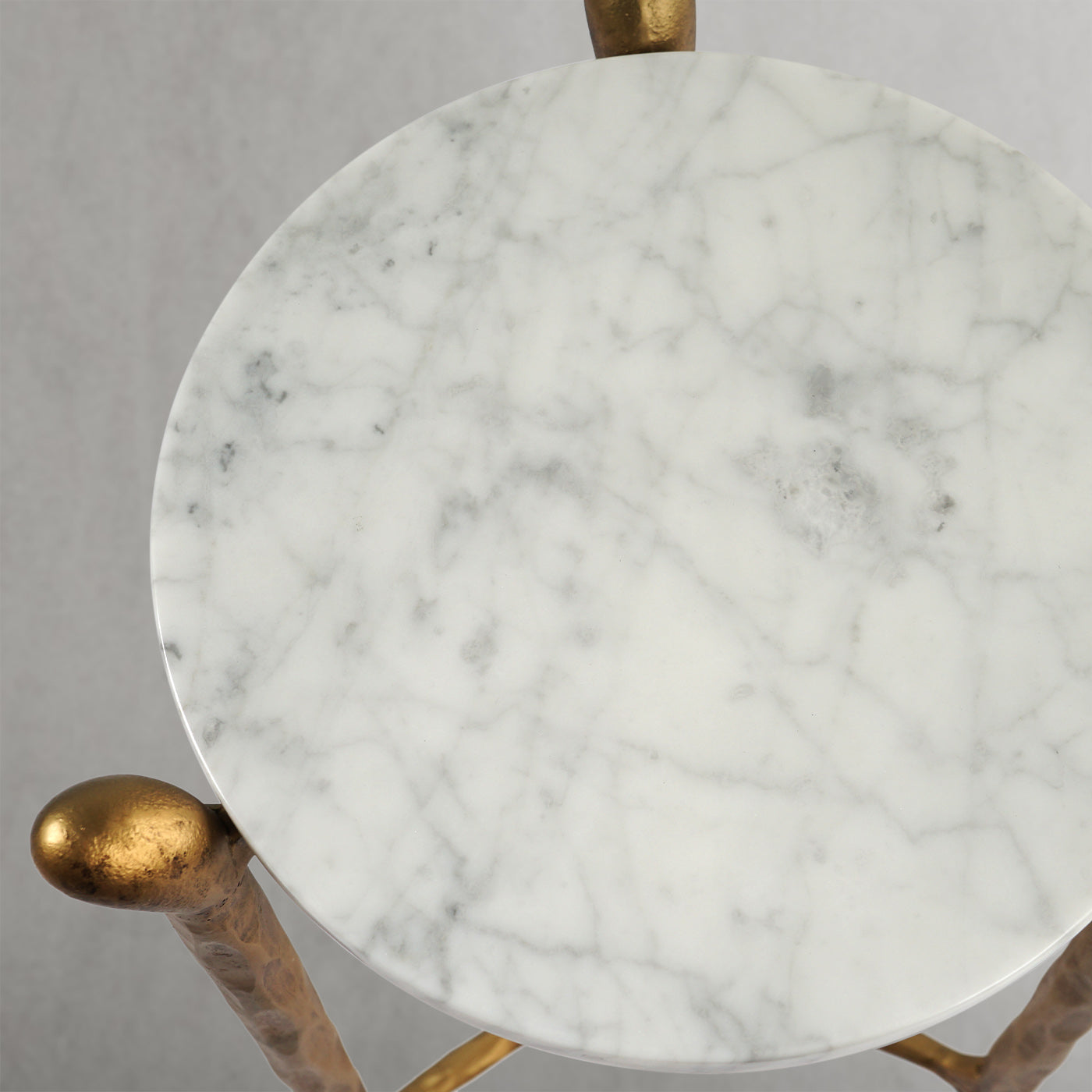 Thaddeus Round Horn Marble Coffee Table & Side Table-Fullstarlighting