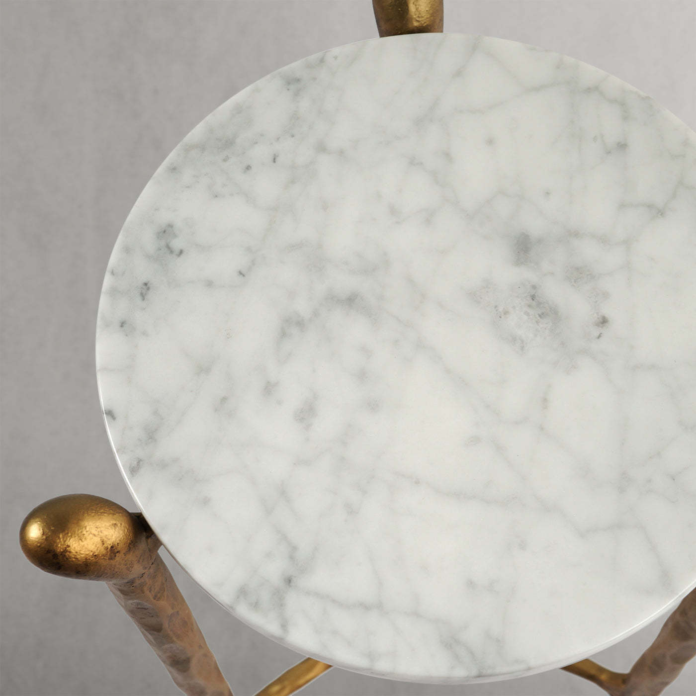 Thaddeus Round Horn Marble Coffee Table & Side Table-Fullstarlighting