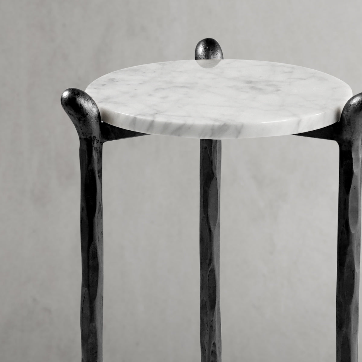Thaddeus Round Horn Marble Coffee Table & Side Table-Fullstarlighting