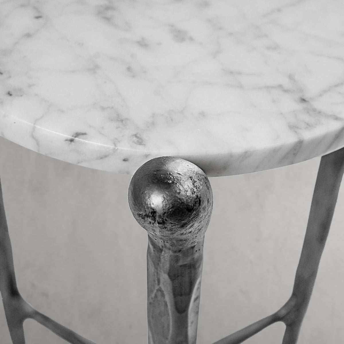 Thaddeus Round Horn Marble Coffee Table & Side Table-Fullstarlighting