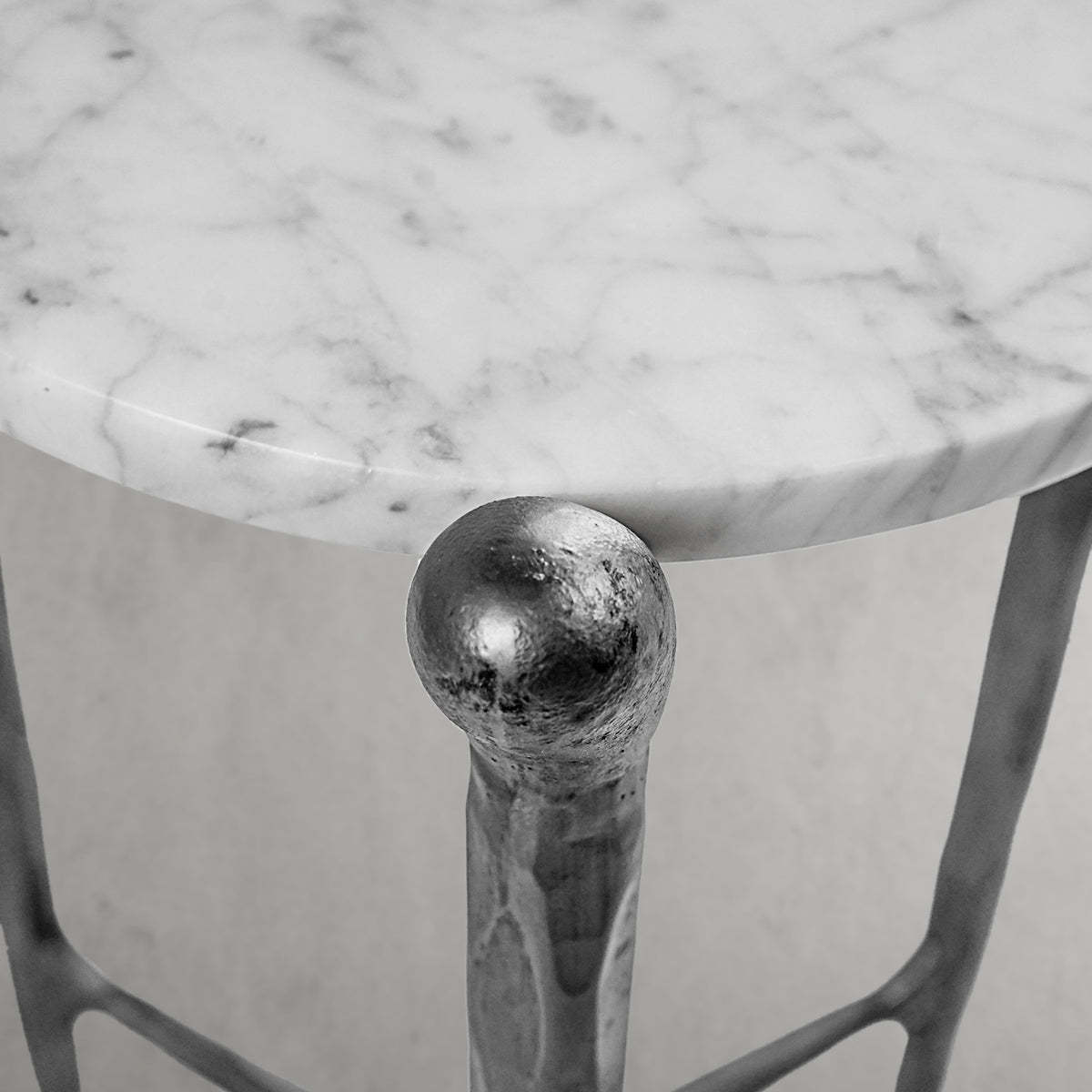 Thaddeus Round Horn Marble Coffee Table & Side Table-Fullstarlighting