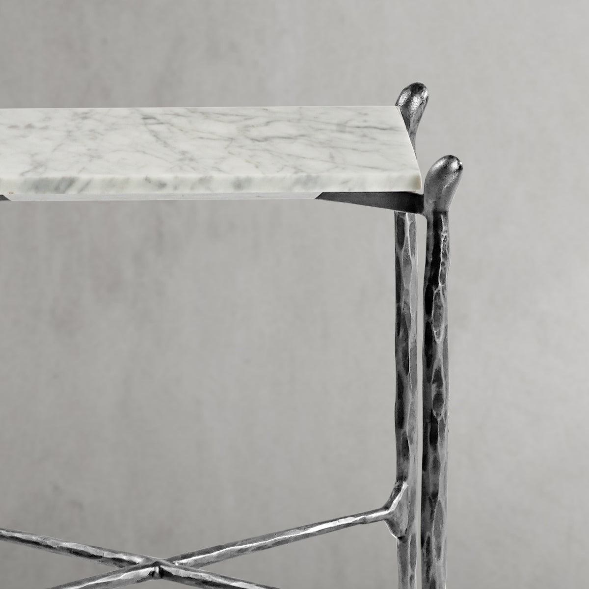 Thaddeus Square Marble Side Table-Fullstarlighting