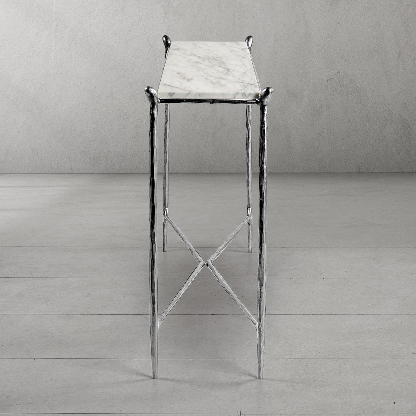 Thaddeus Rectangle Horn Marble Console Table-Fullstarlighting
