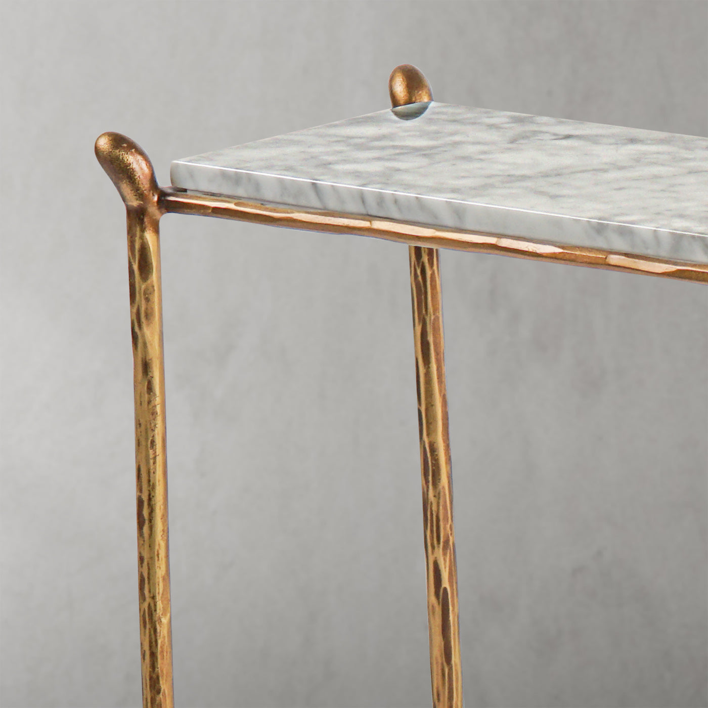 Thaddeus Rectangle Horn Marble Console Table-Fullstarlighting