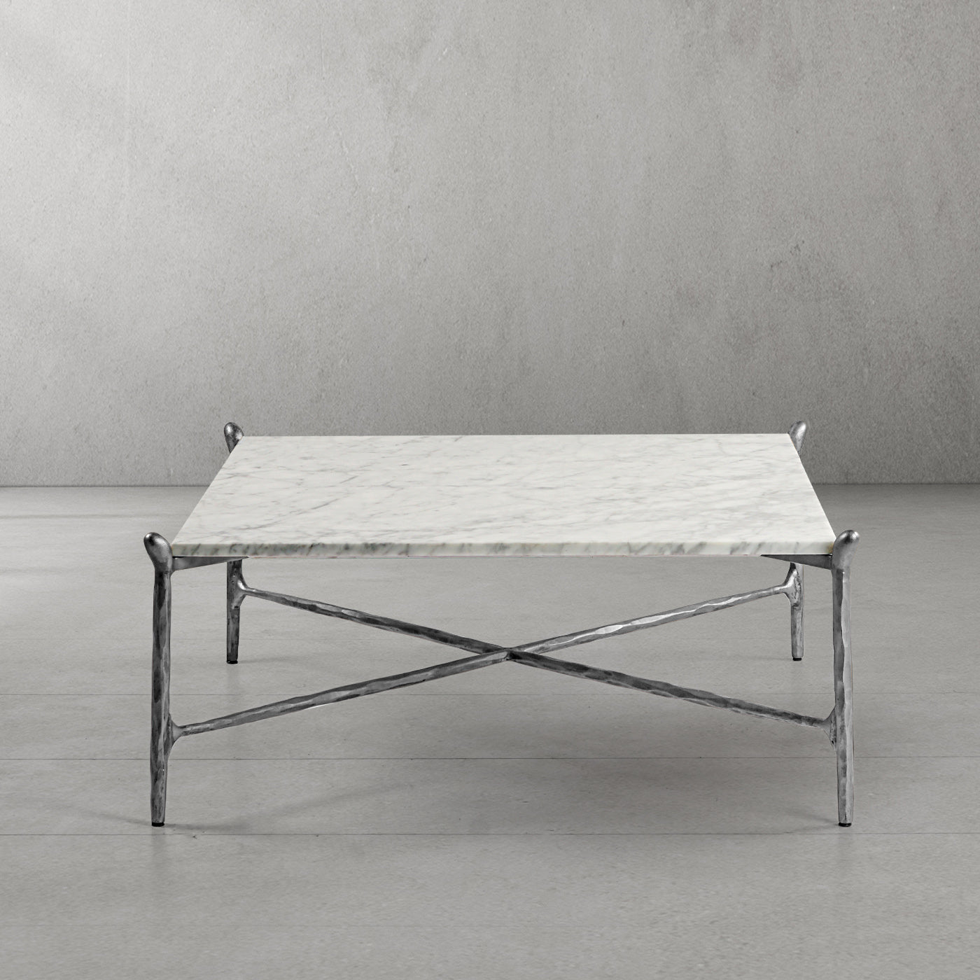 Thaddeus Square Horn Marble Coffee Table 39" 50"-Fullstarlighting