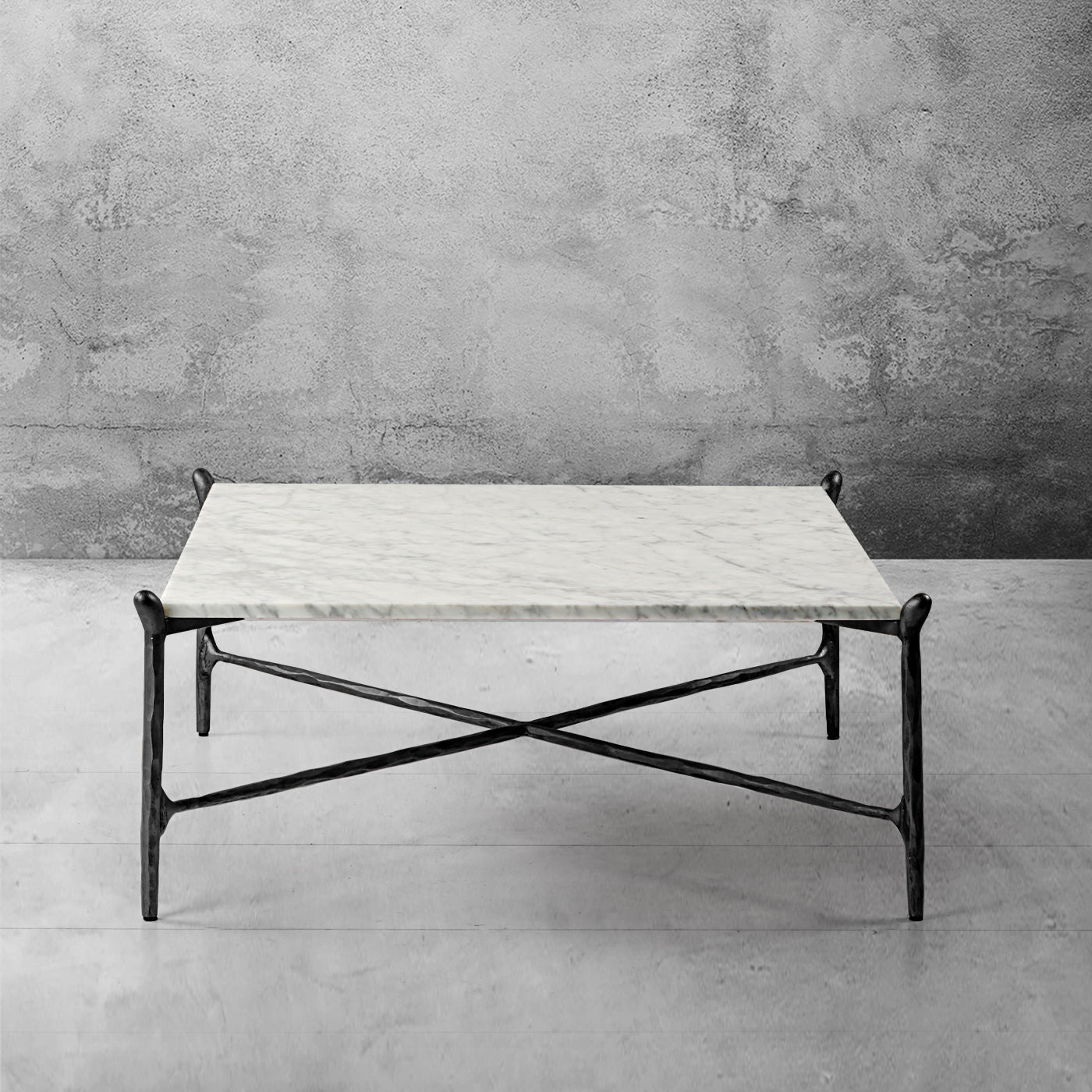 Thaddeus Square Horn Marble Coffee Table 39" 50"-Fullstarlighting
