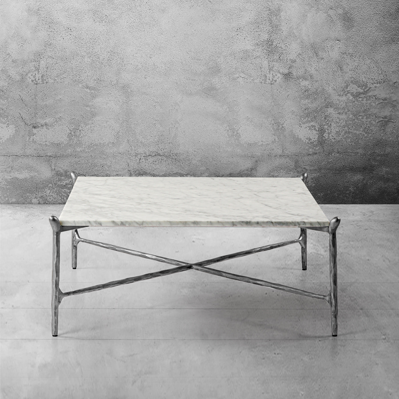Thaddeus Square Horn Marble Coffee Table 39" 50"-Fullstarlighting