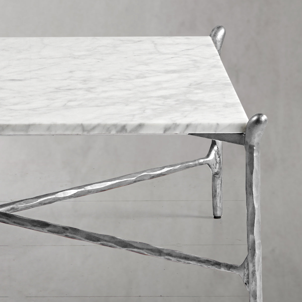 Thaddeus Square Horn Marble Coffee Table 39" 50"-Fullstarlighting