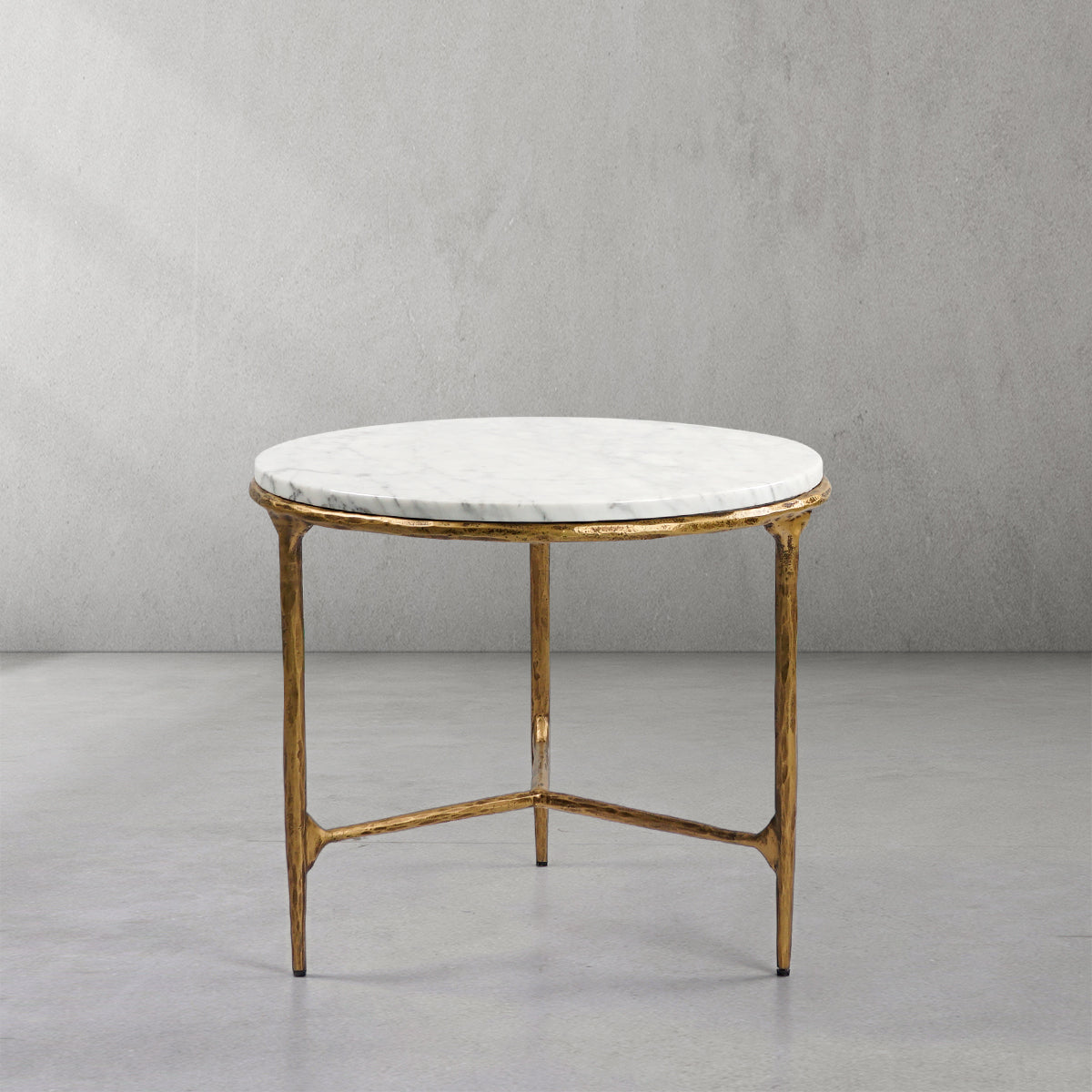 Thaddeus Marble Round Side Table-Fullstarlighting