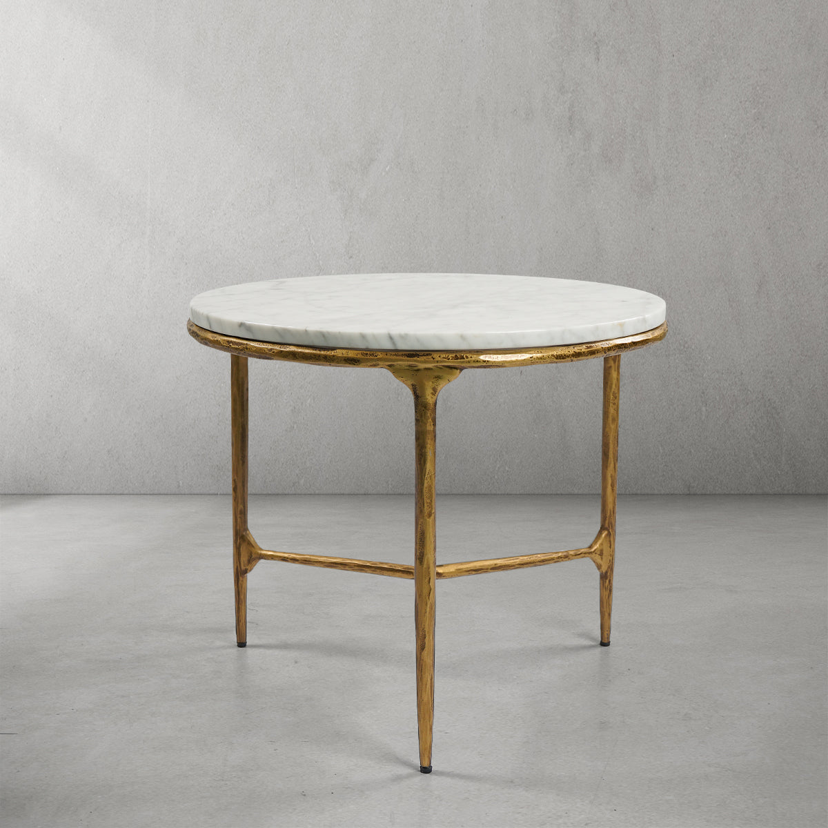 Thaddeus Marble Round Side Table-Fullstarlighting