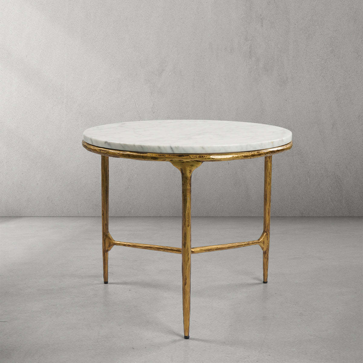 Thaddeus Marble Round Side Table-Fullstarlighting