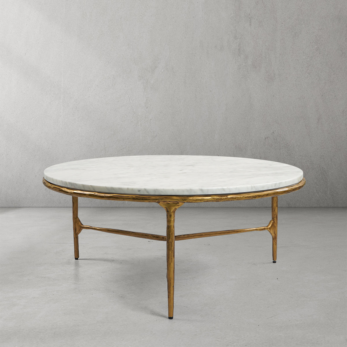 Thaddeus Marble Round Coffee Table-Fullstarlighting