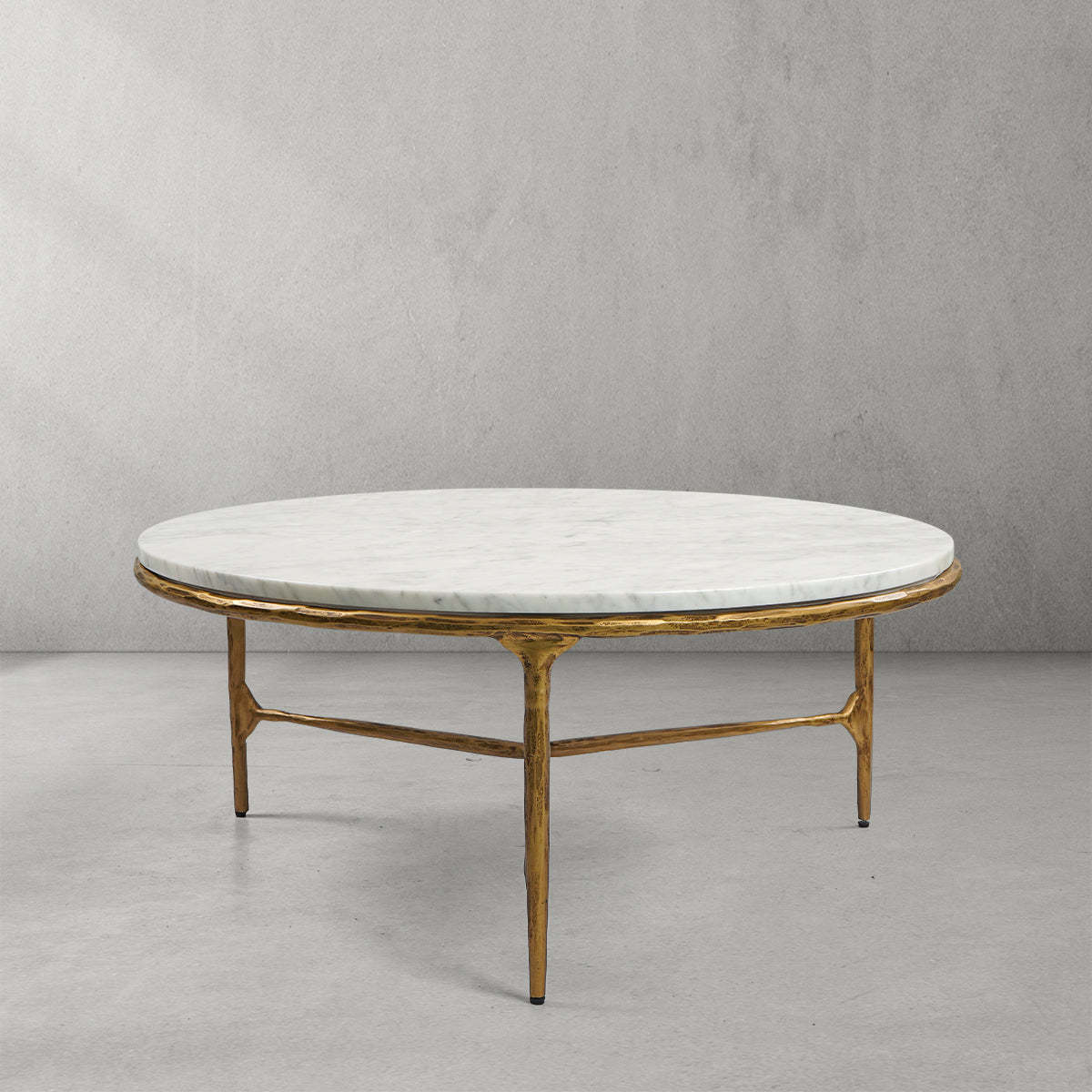 Thaddeus Marble Round Coffee Table-Fullstarlighting
