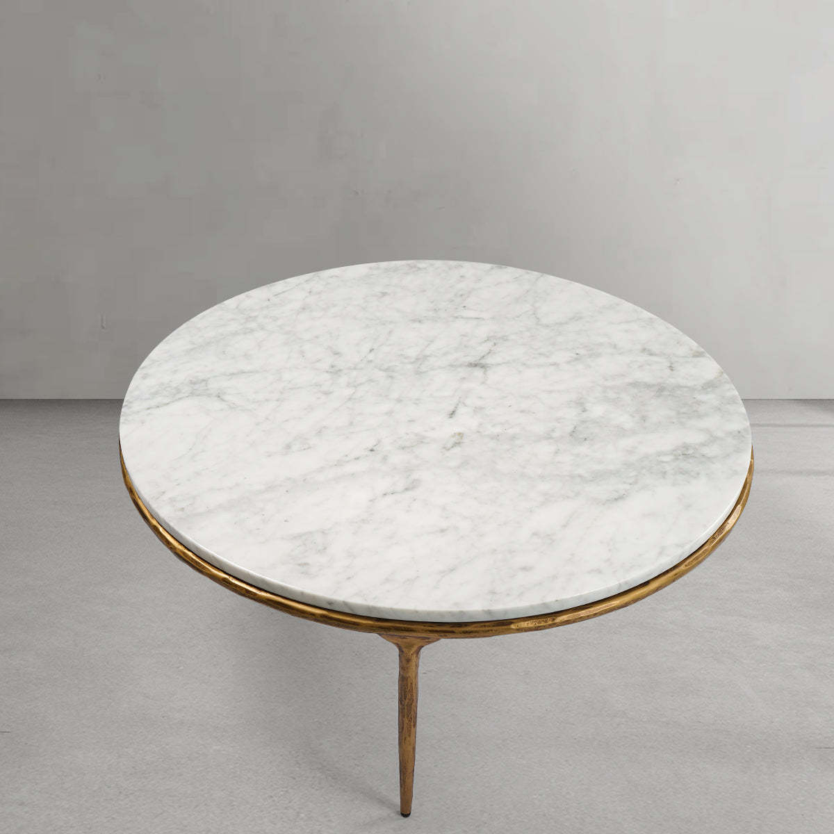 Thaddeus Marble Round Coffee Table-Fullstarlighting