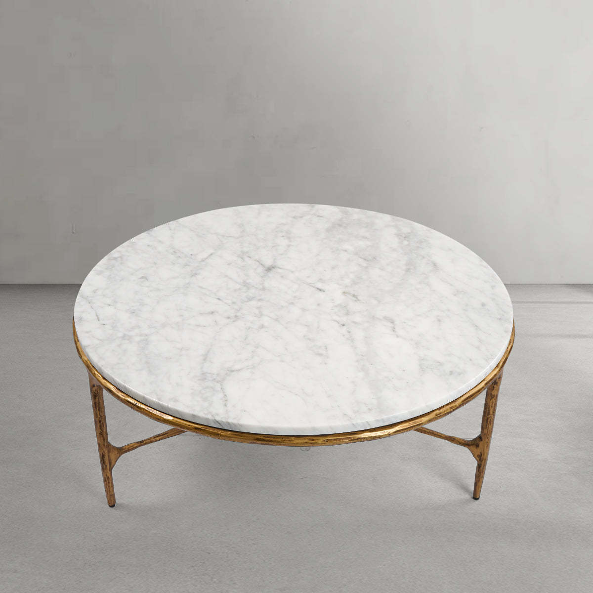 Thaddeus Marble Round Coffee Table-Fullstarlighting