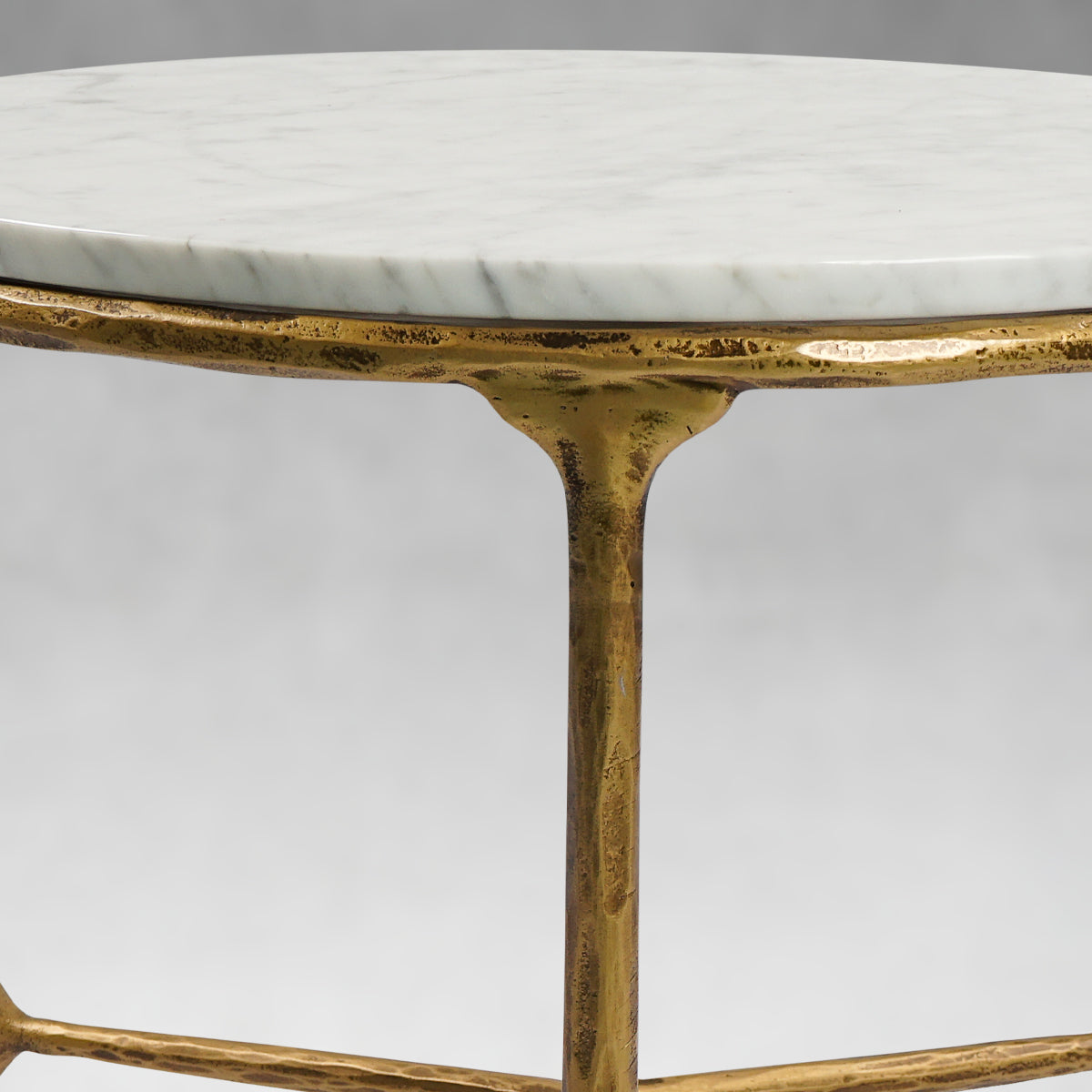 Thaddeus Marble Round Side Table-Fullstarlighting