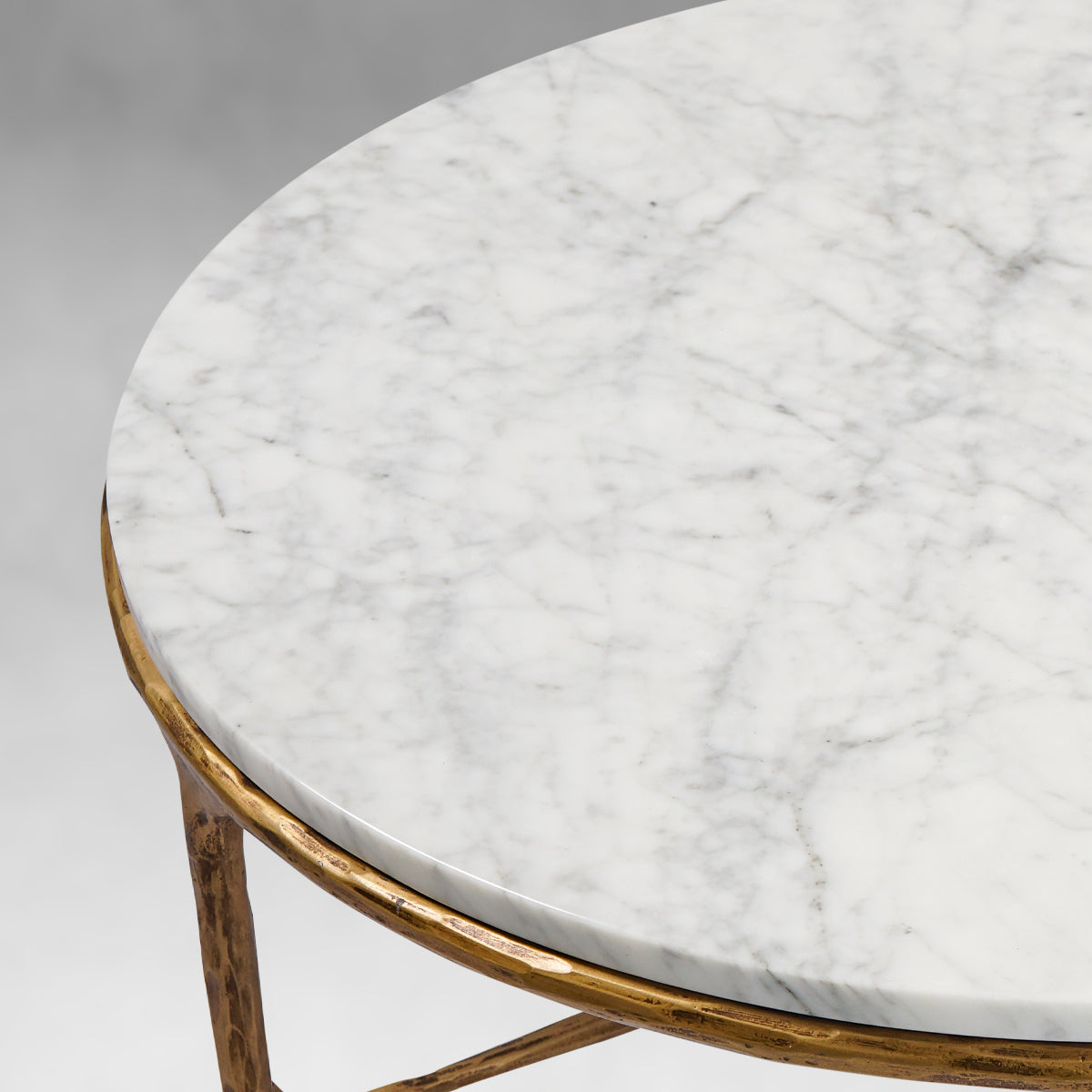 Thaddeus Marble Round Coffee Table-Fullstarlighting