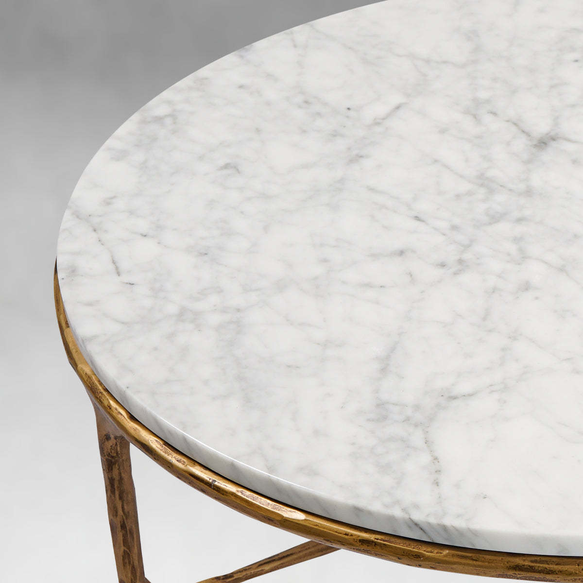 Thaddeus Marble Round Coffee Table-Fullstarlighting
