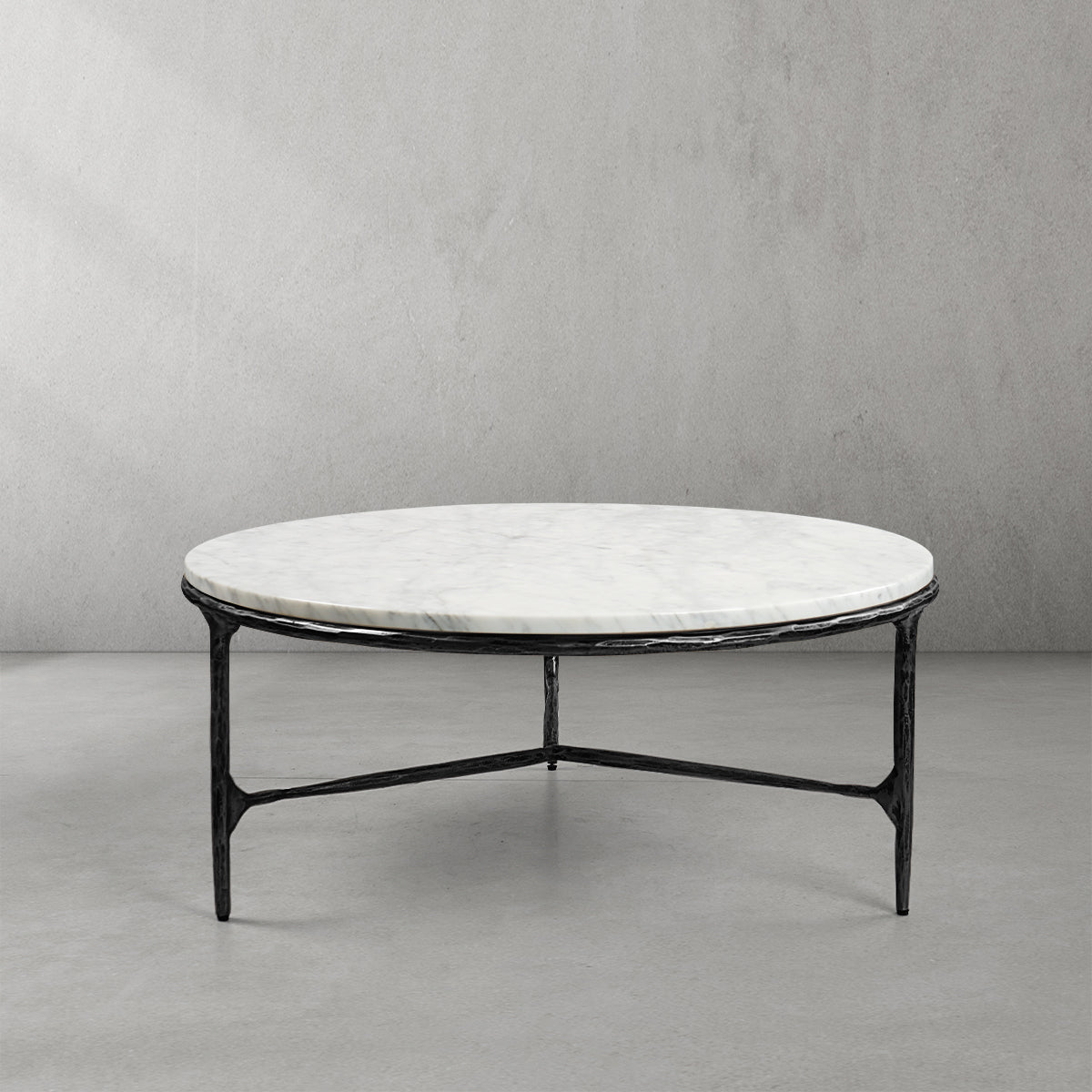 Thaddeus Marble Round Coffee Table-Fullstarlighting
