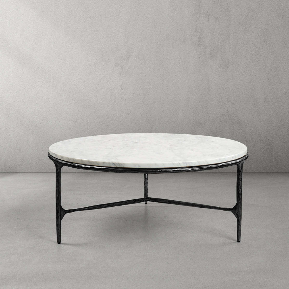 Thaddeus Marble Round Coffee Table-Fullstarlighting